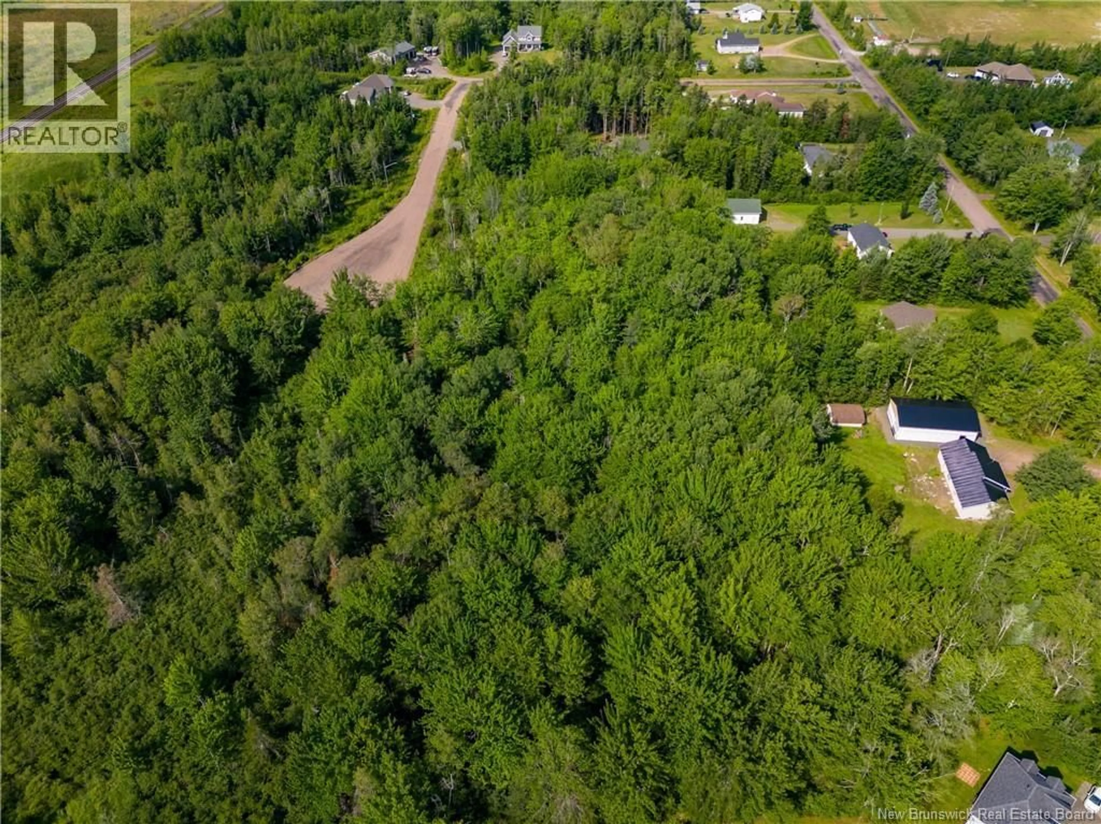 A pic from outside/outdoor area/front of a property/back of a property/a pic from drone, forest/trees view for DES GAMINS STREET, Lakeville New Brunswick E1H0J7