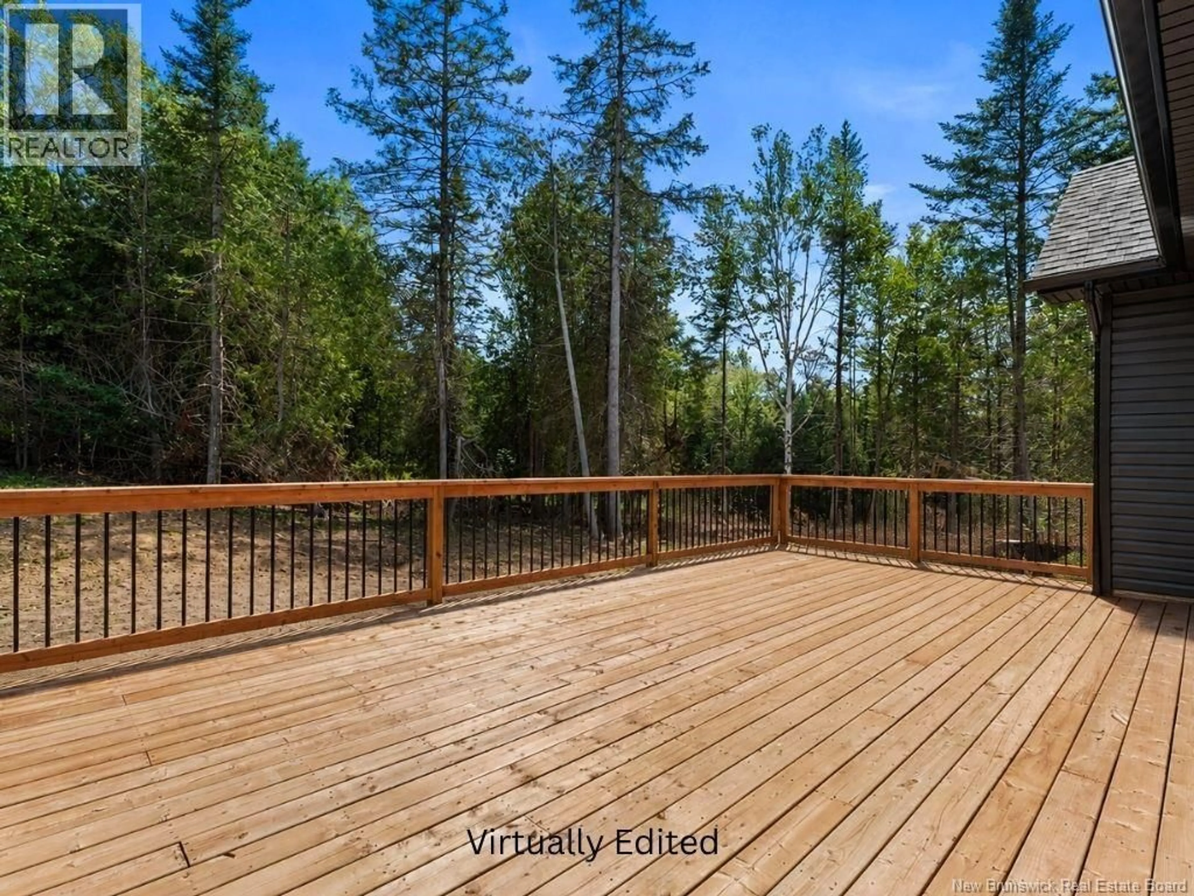 Patio, forest/trees view for 22 CARLINGFORD DRIVE, Quispamsis New Brunswick E2G1Z1