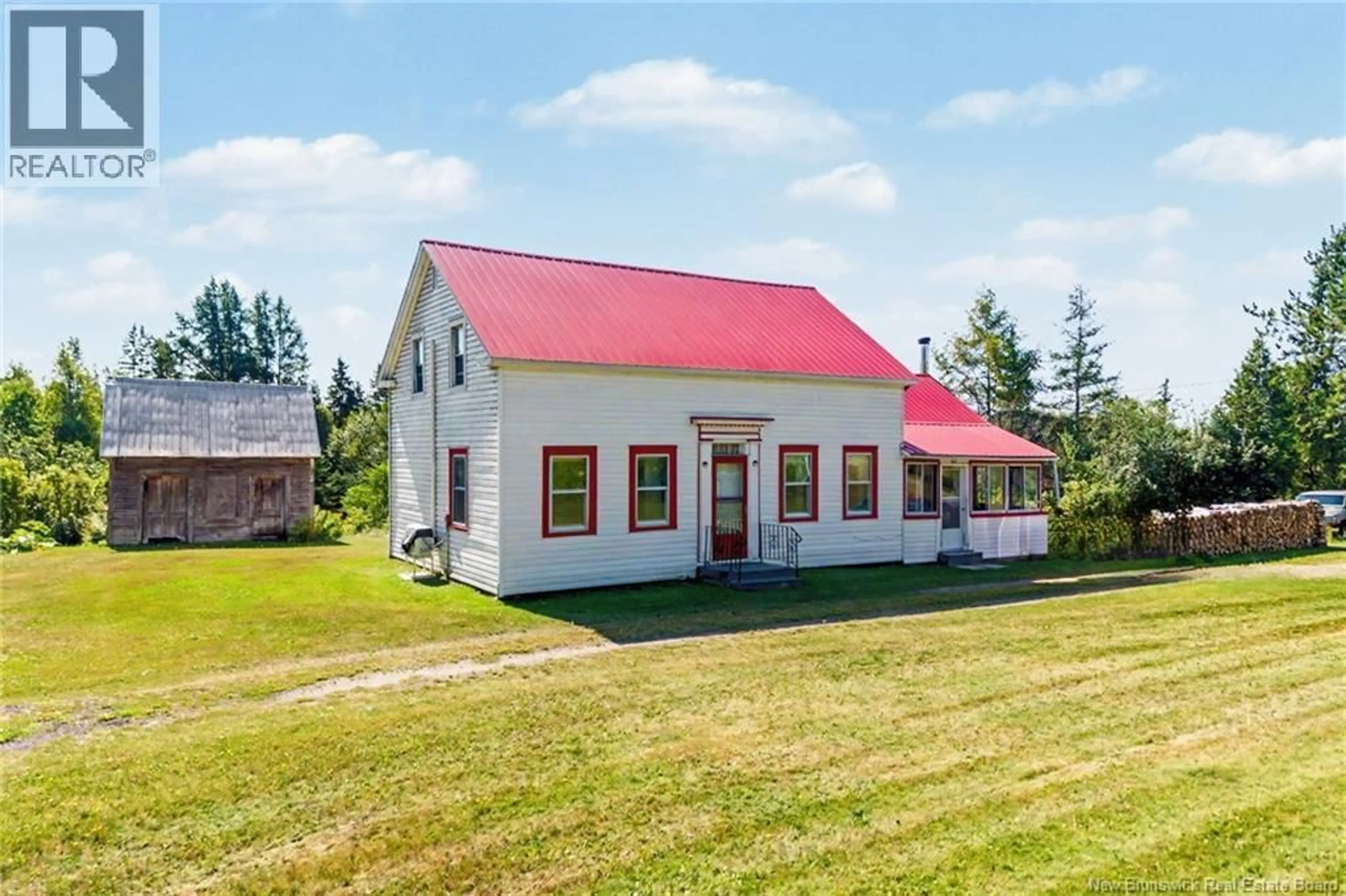 A pic from outside/outdoor area/front of a property/back of a property/a pic from drone, building for 3669 ROUTE 123, Gaspereau Forks New Brunswick E4A2G8