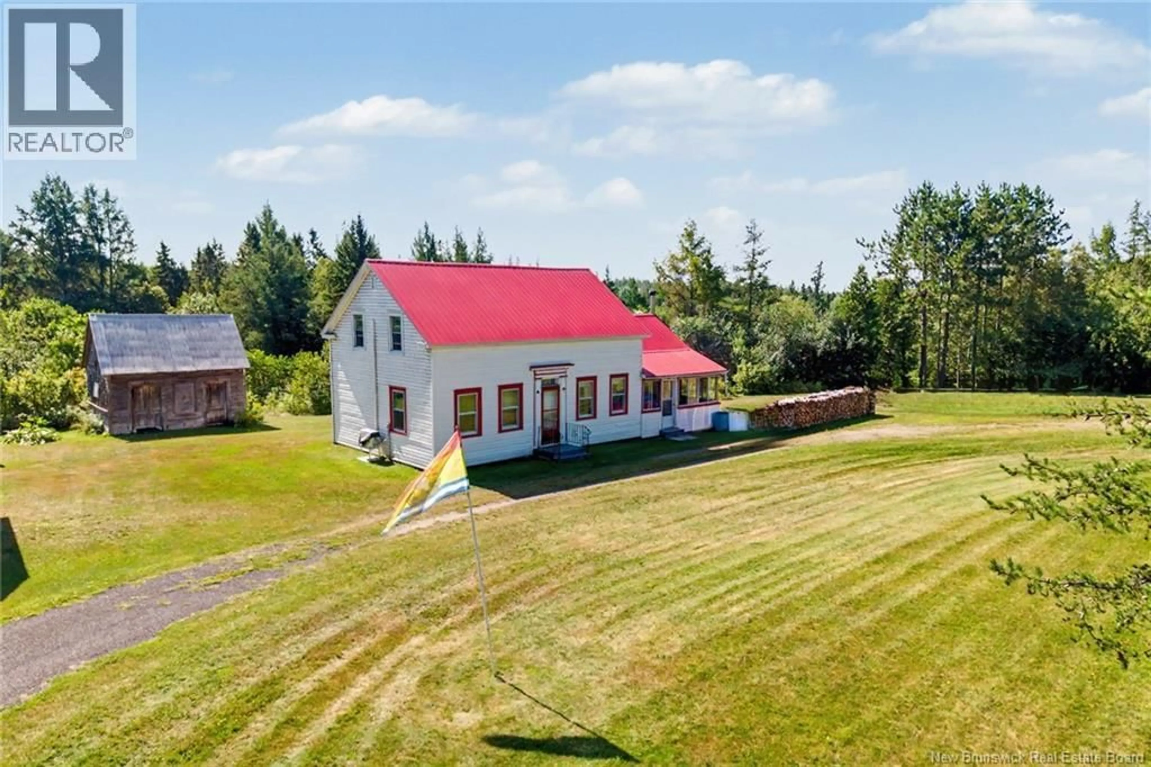 A pic from outside/outdoor area/front of a property/back of a property/a pic from drone, building for 3669 ROUTE 123, Gaspereau Forks New Brunswick E4A2G8