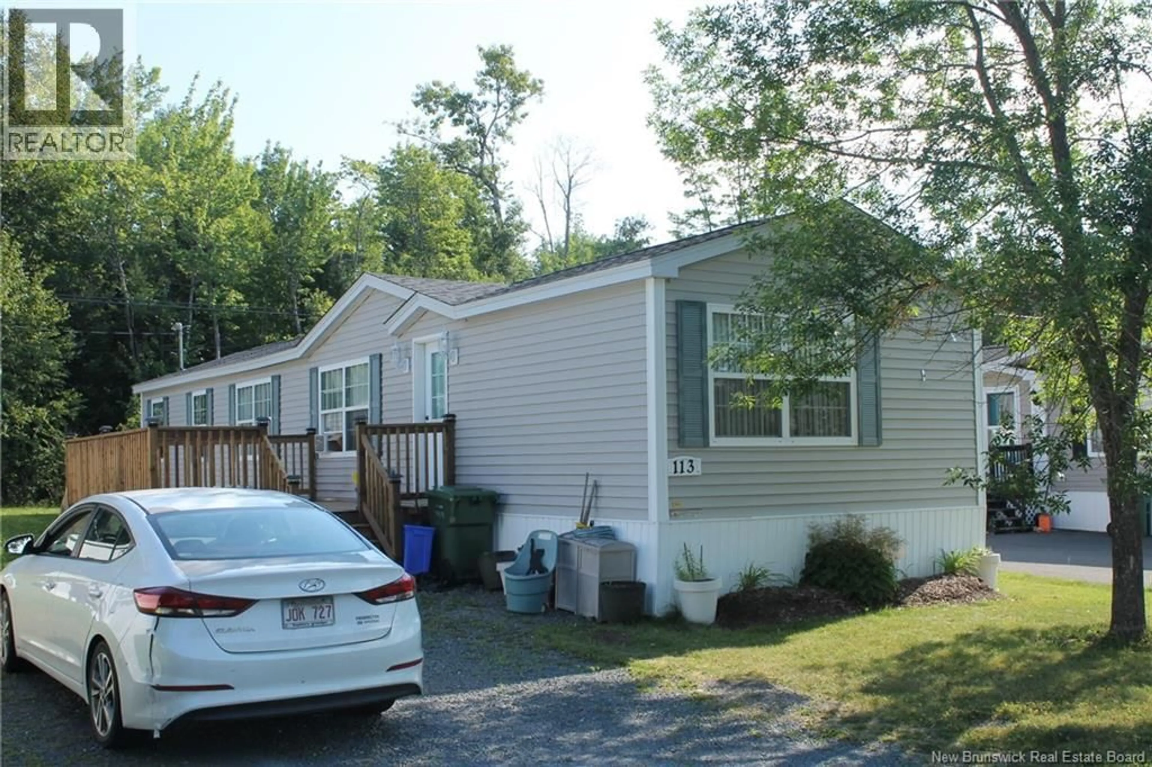 Home with vinyl exterior material, street for 113 GLENMAR DRIVE, Fredericton New Brunswick E3G0S3