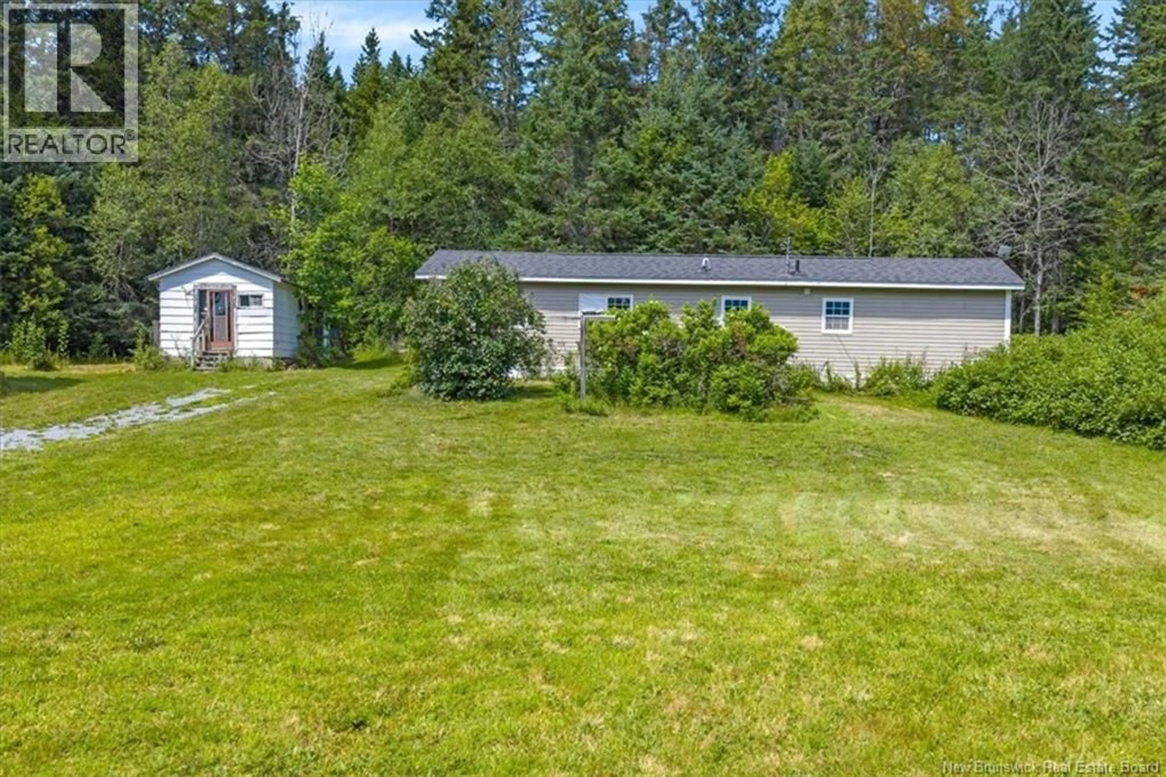 A pic from outside/outdoor area/front of a property/back of a property/a pic from drone, forest/trees view for 2267 ROUTE 860, Salt Springs New Brunswick E5N4E5