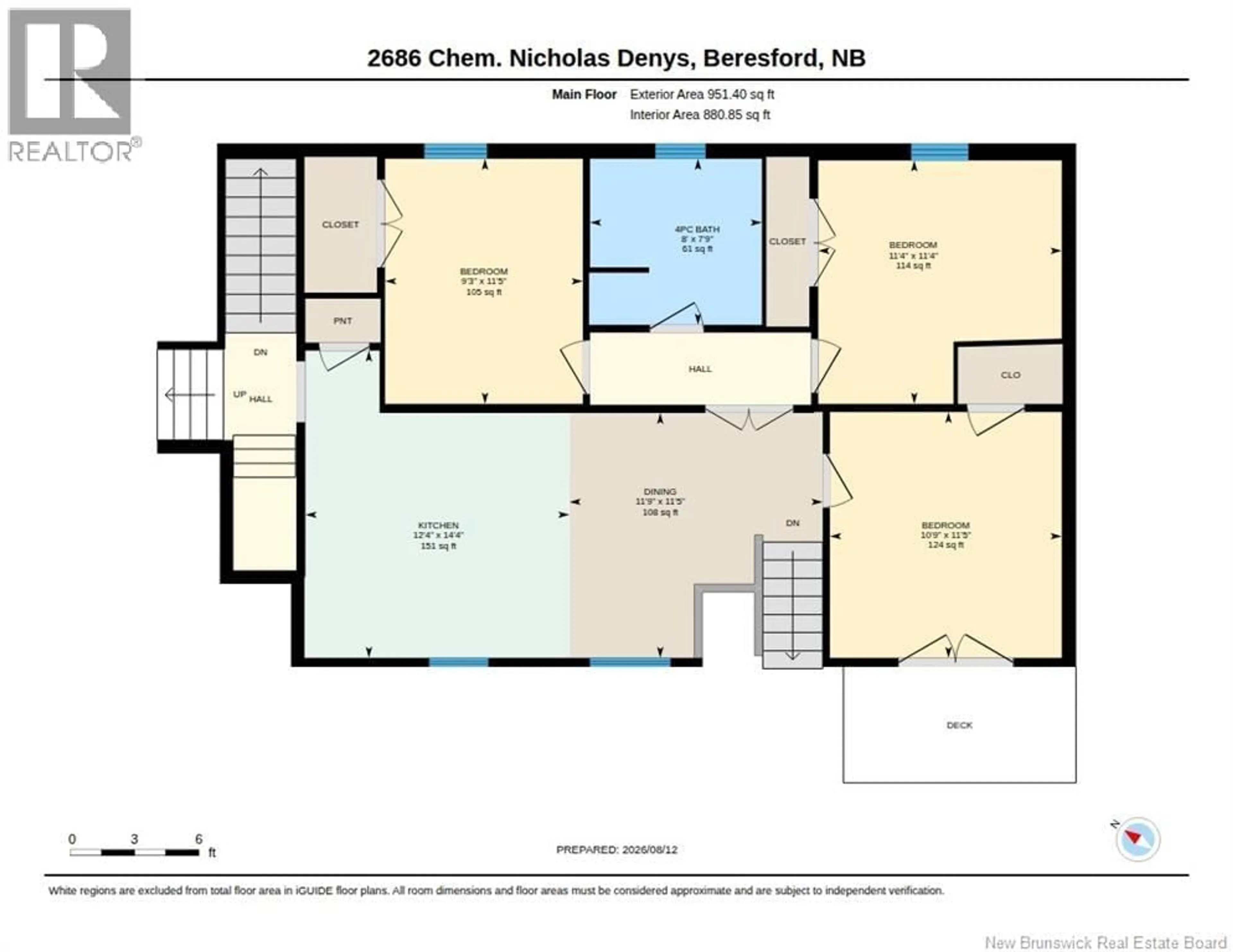 Floor plan for 2686 CH NICHOLAS DENYS, Nicholas Denys New Brunswick E8K3E4