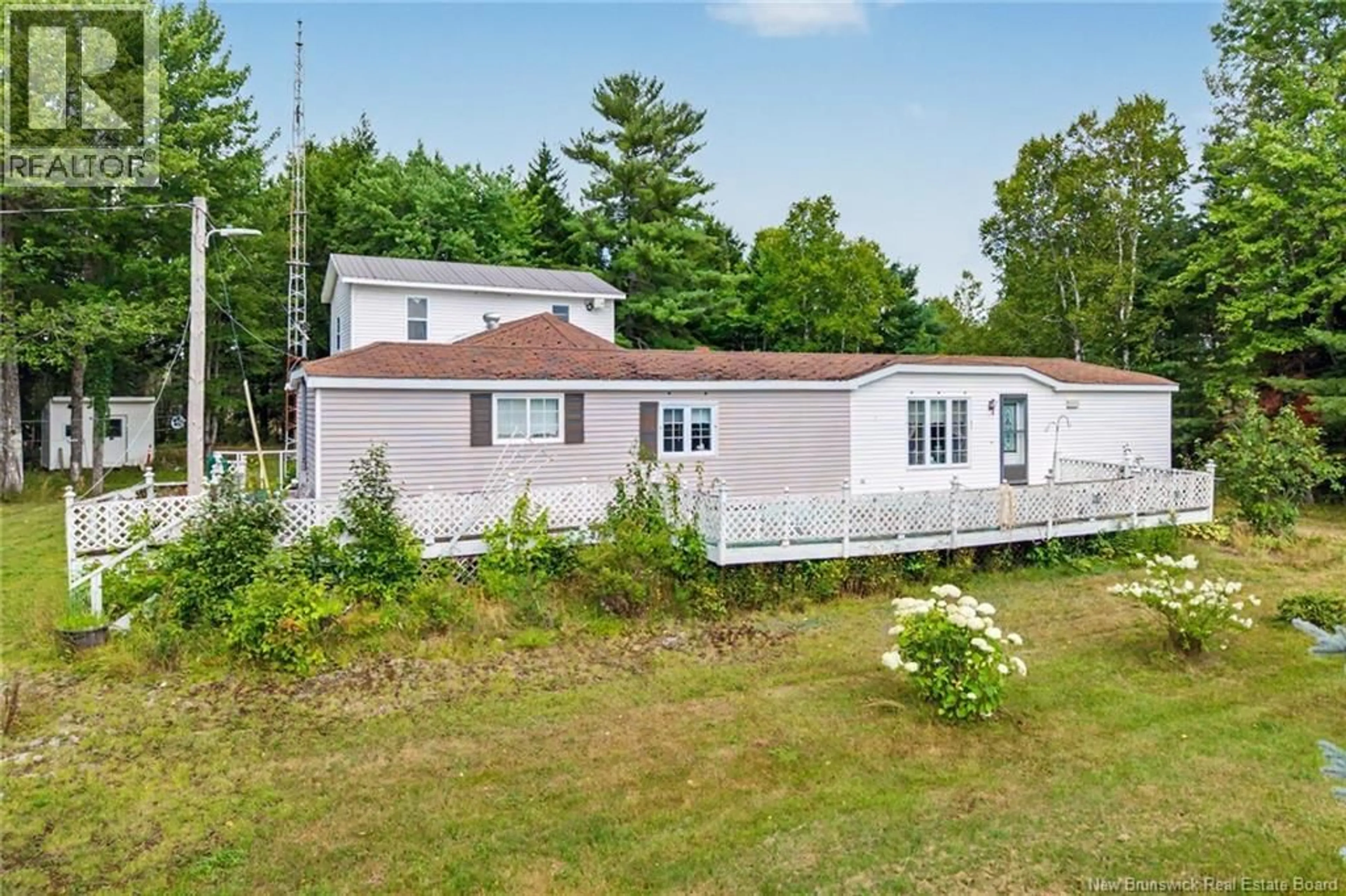 A pic from outside/outdoor area/front of a property/back of a property/a pic from drone, water/lake/river/ocean view for 15 EIGHTEEN ROAD, Albrights Corner New Brunswick E4B1A4
