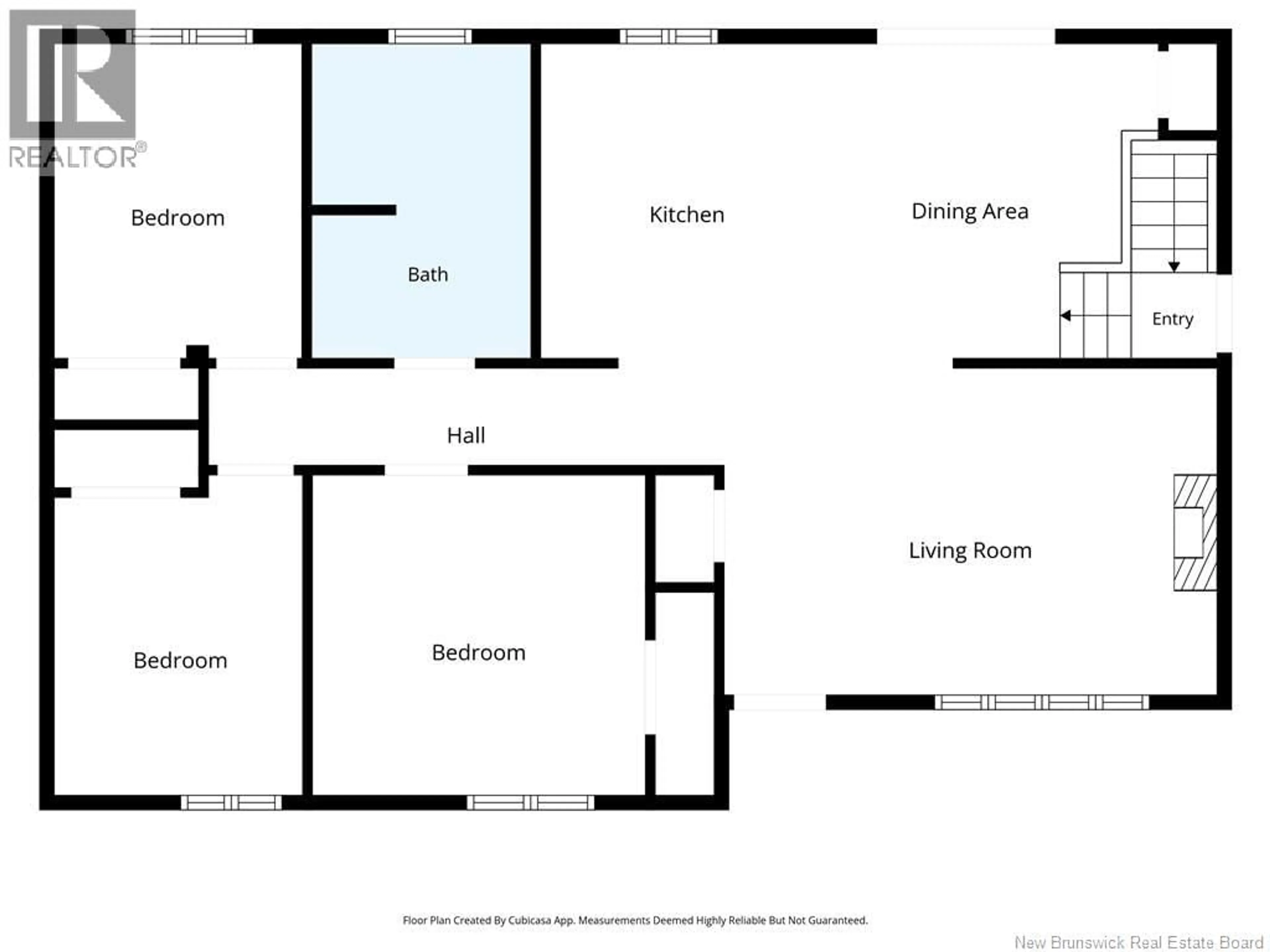 Floor plan for 1031 HACHE, Beresford New Brunswick E8K1H9