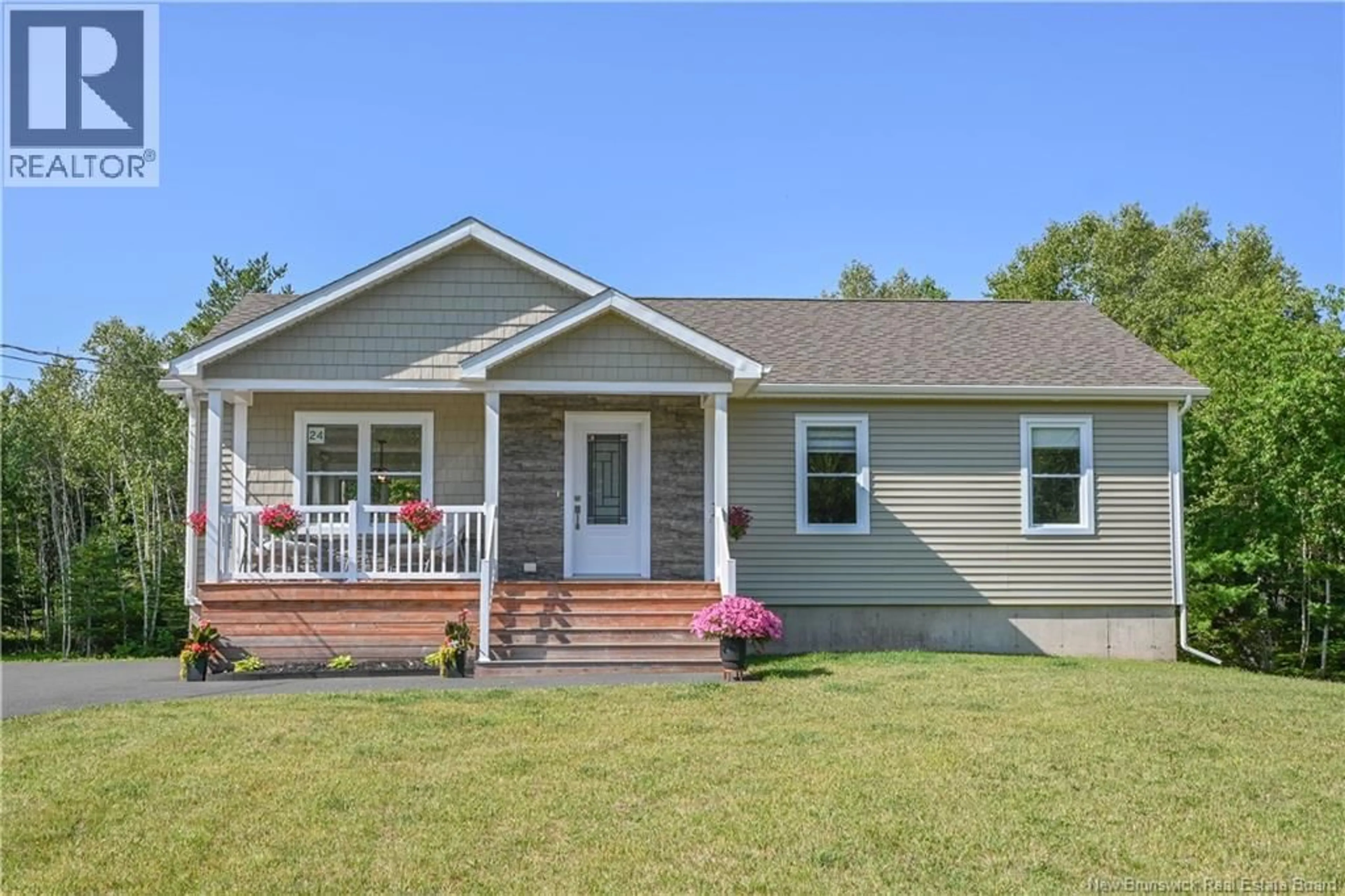 Home with vinyl exterior material, street for 24 PIERRE À MIGUEL ROAD, Pokemouche New Brunswick E8P0C5
