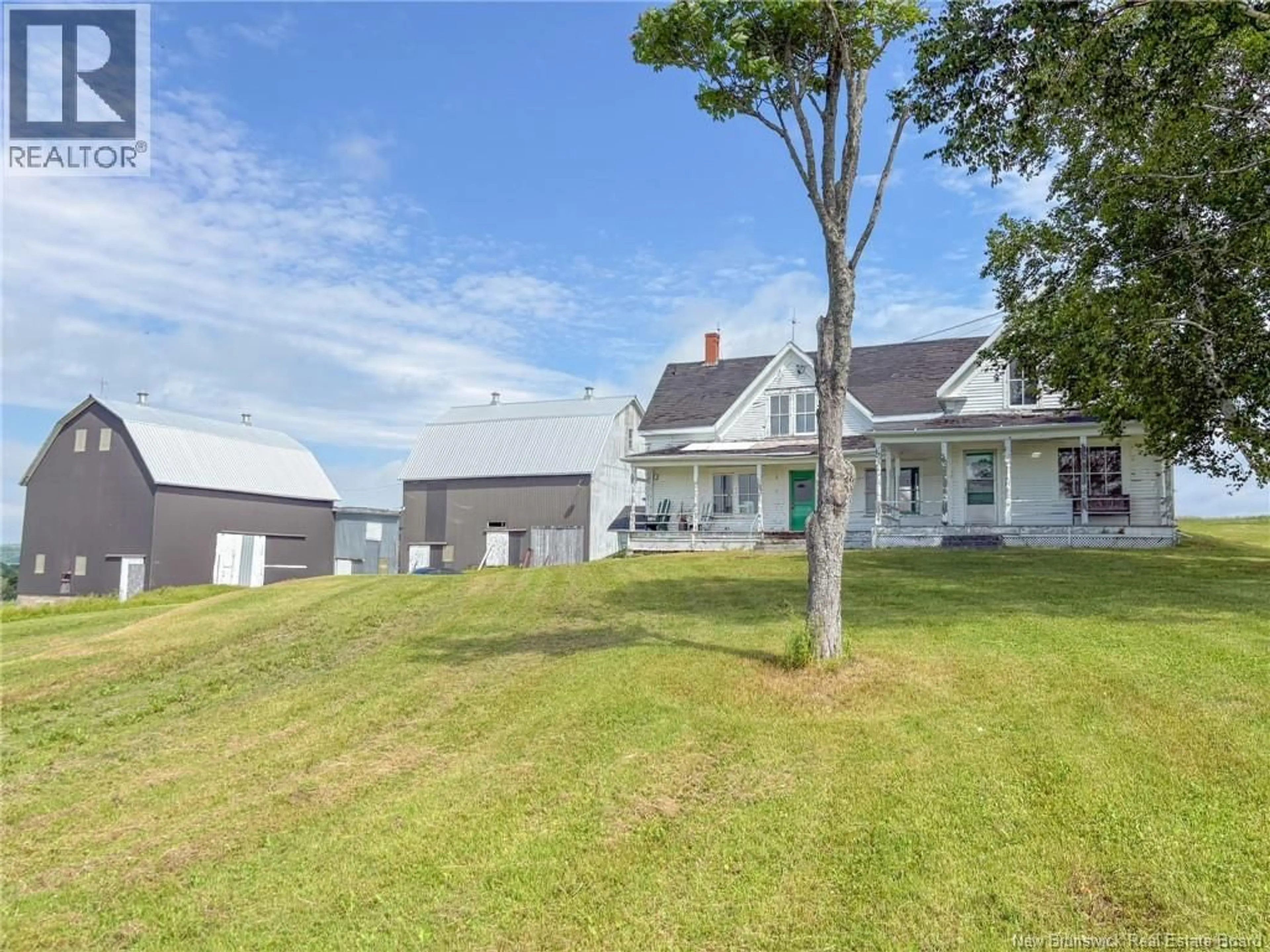 A pic from outside/outdoor area/front of a property/back of a property/a pic from drone, water/lake/river/ocean view for 322 BROWN ROAD, Four Falls New Brunswick E3Z2E3