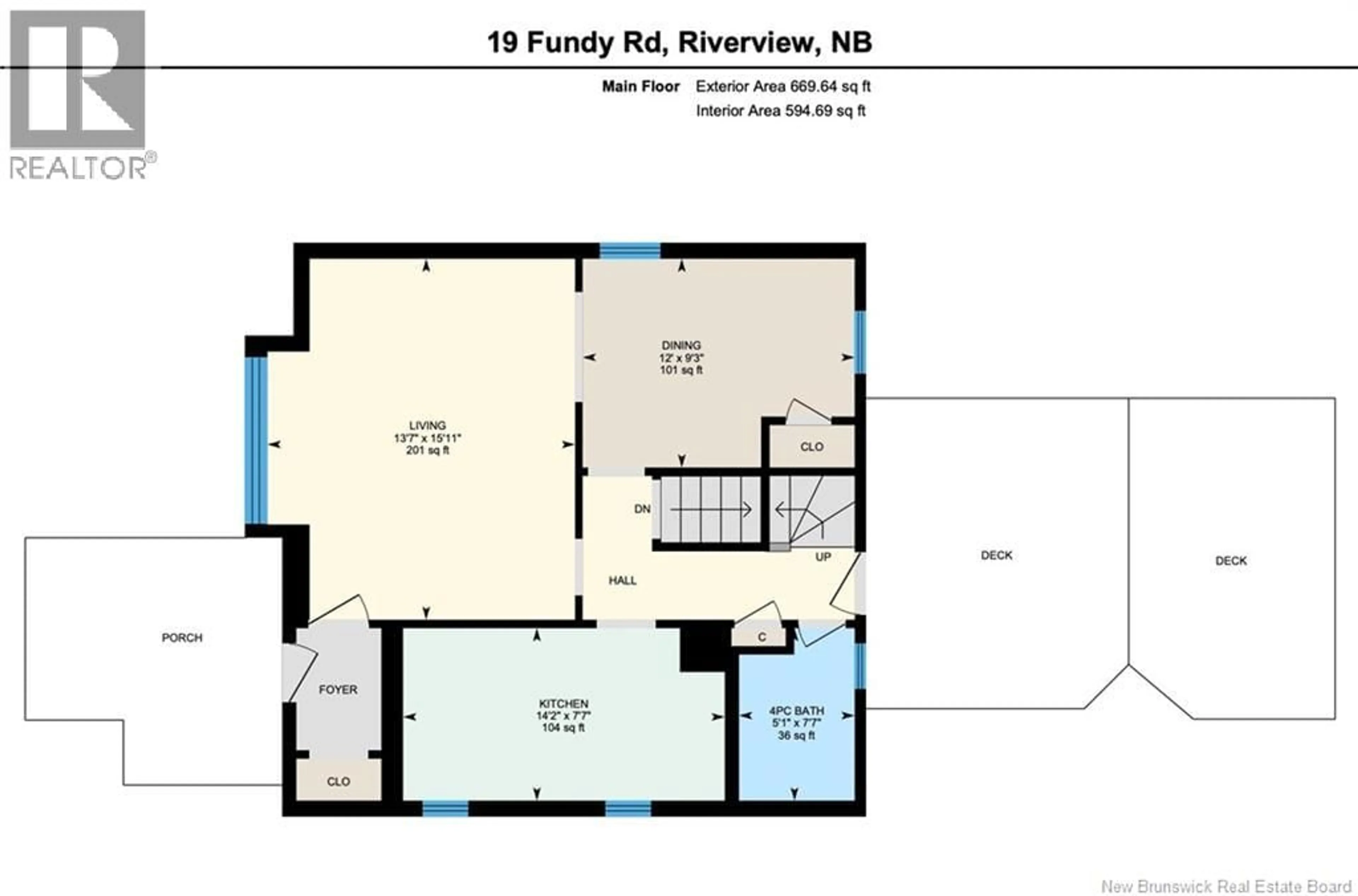 Floor plan for 19 FUNDY, Riverview New Brunswick E1B1E1
