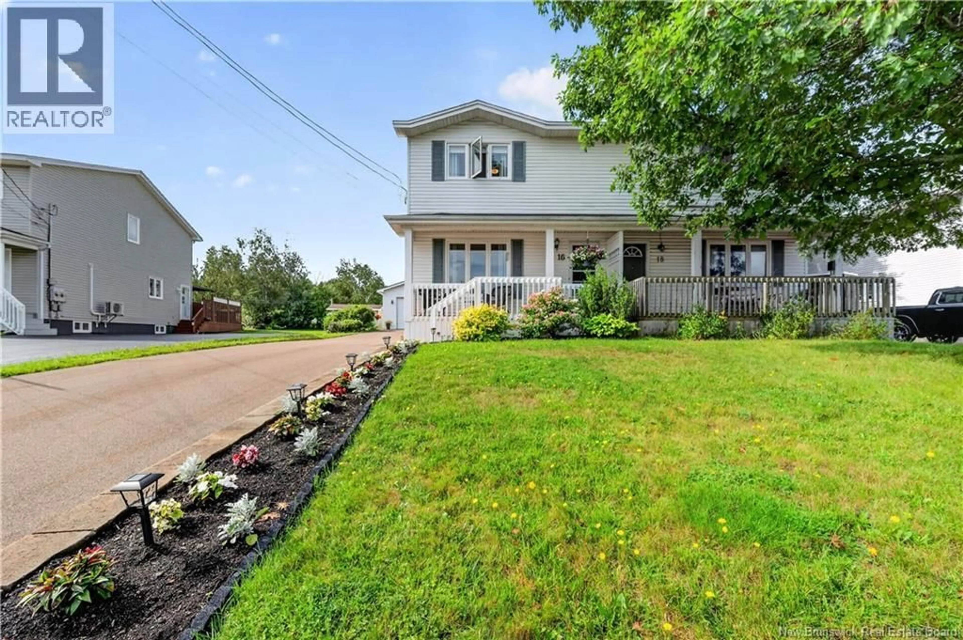 A pic from outside/outdoor area/front of a property/back of a property/a pic from drone, street for 16 BRIARLEA DRIVE, Moncton New Brunswick E1G2E9