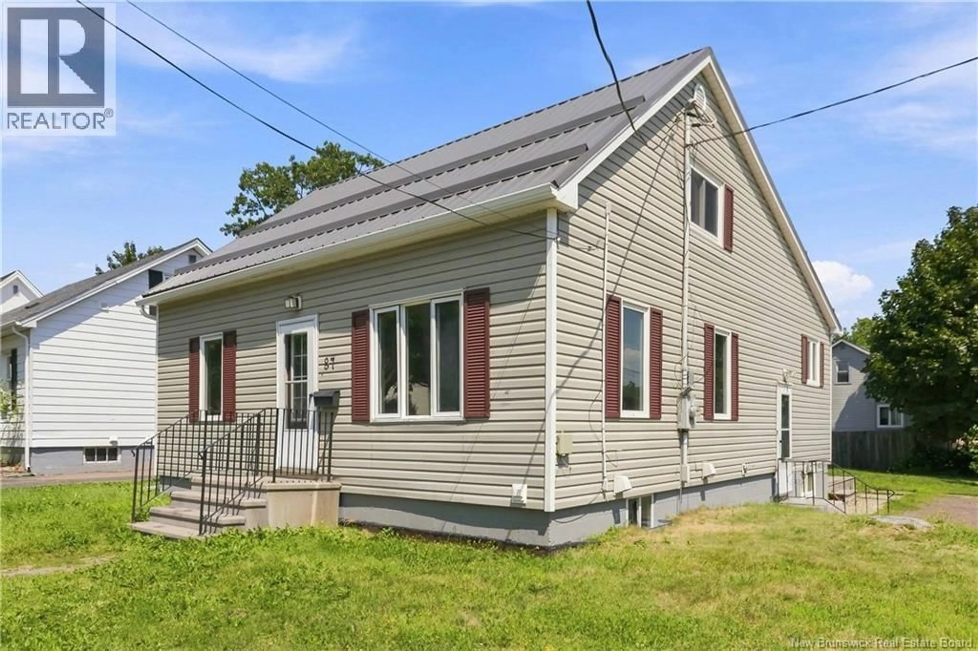 Home with vinyl exterior material, street for 87 JONES STREET, Moncton New Brunswick E1C6K6