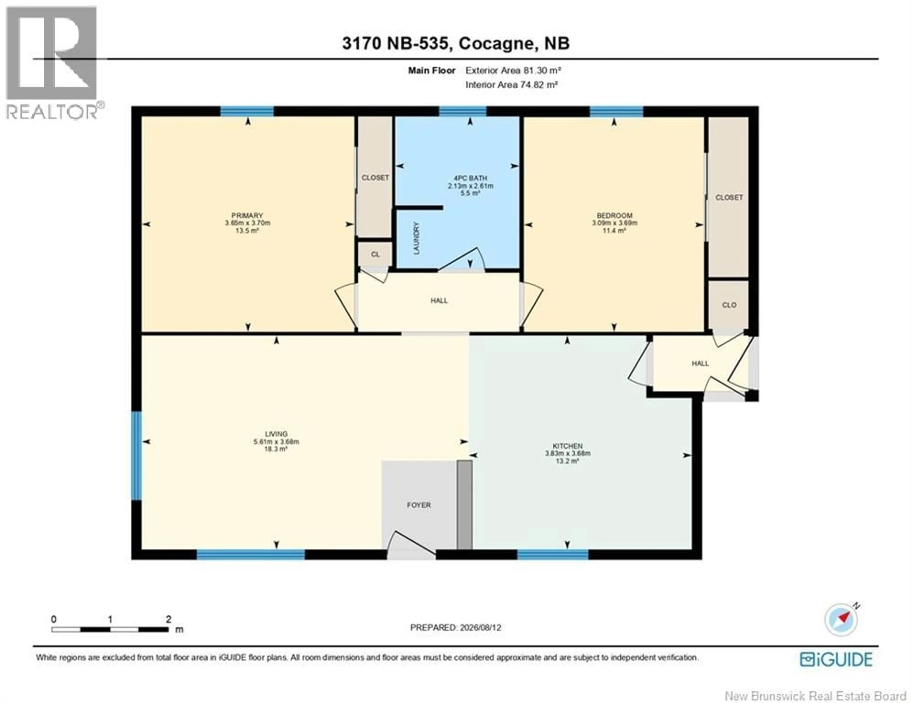 Floor plan for 3170 ROUTE 535, Cocagne New Brunswick E4R3K3