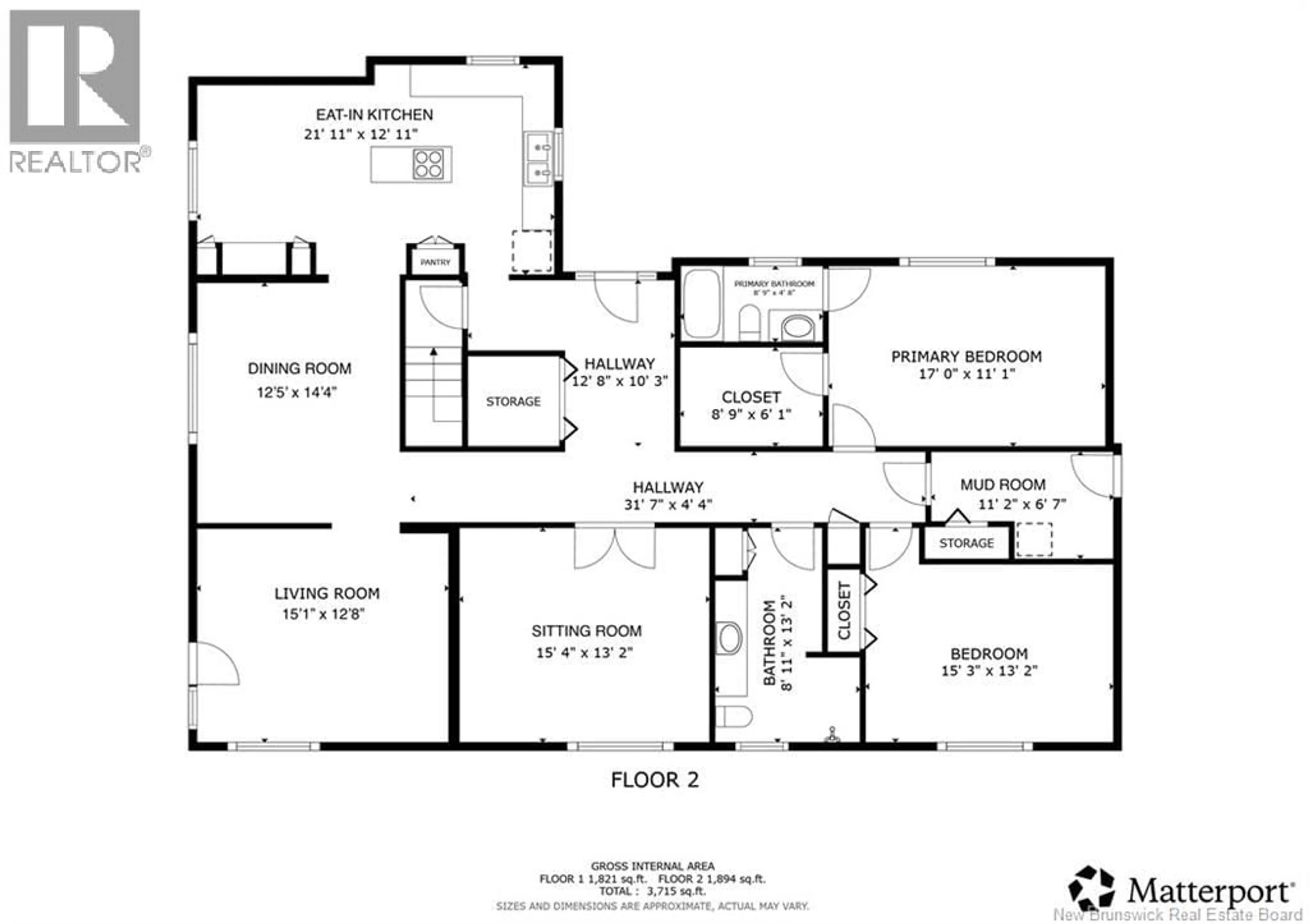 Floor plan for 15 TALISMAN CRESCENT, Fredericton New Brunswick E3C1L9