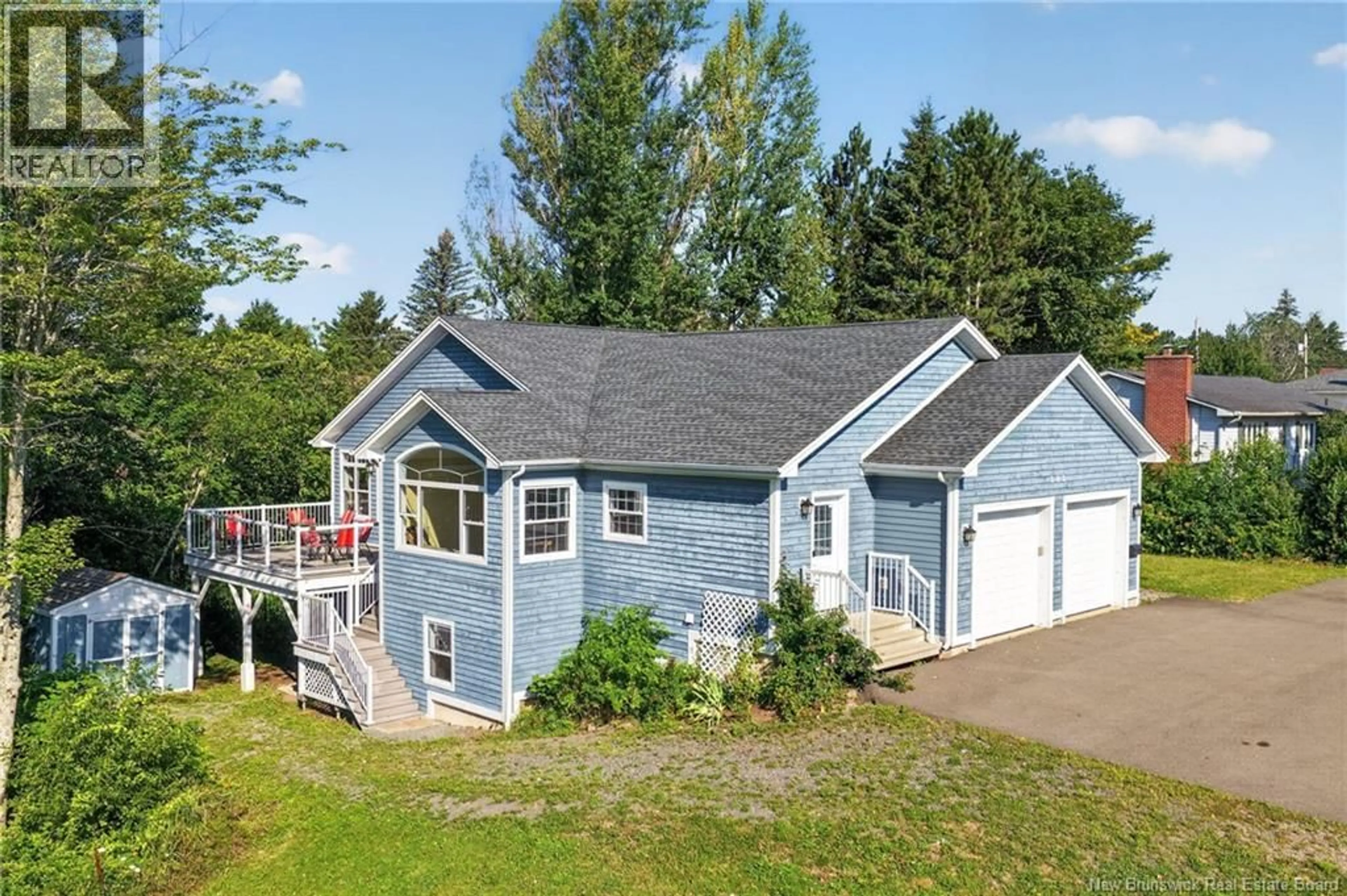A pic from outside/outdoor area/front of a property/back of a property/a pic from drone, water/lake/river/ocean view for 282 BOND DRIVE, Moncton New Brunswick E1E4S4