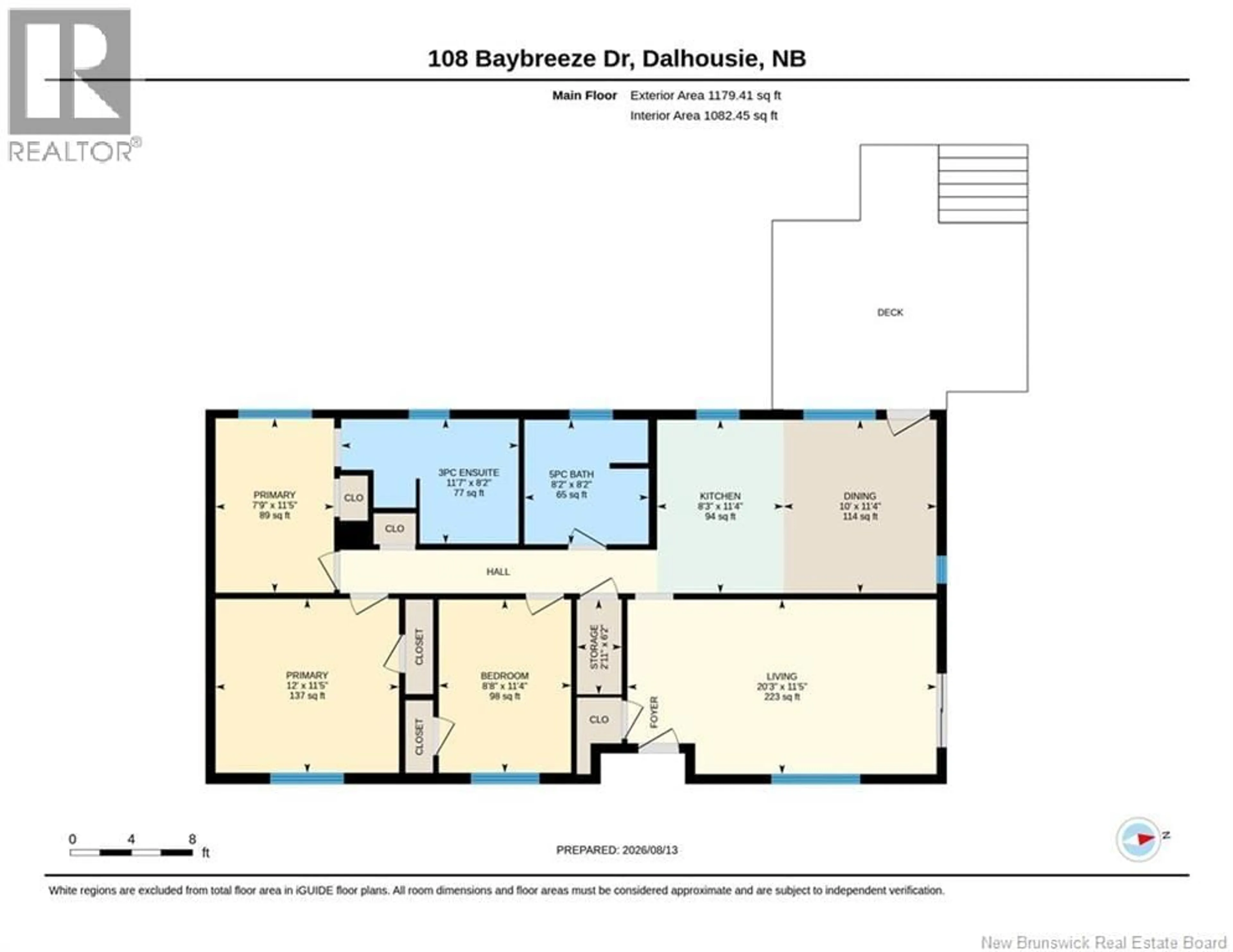 Floor plan for 108 BAYBREEZE DRIVE, Dalhousie New Brunswick E8C1C9
