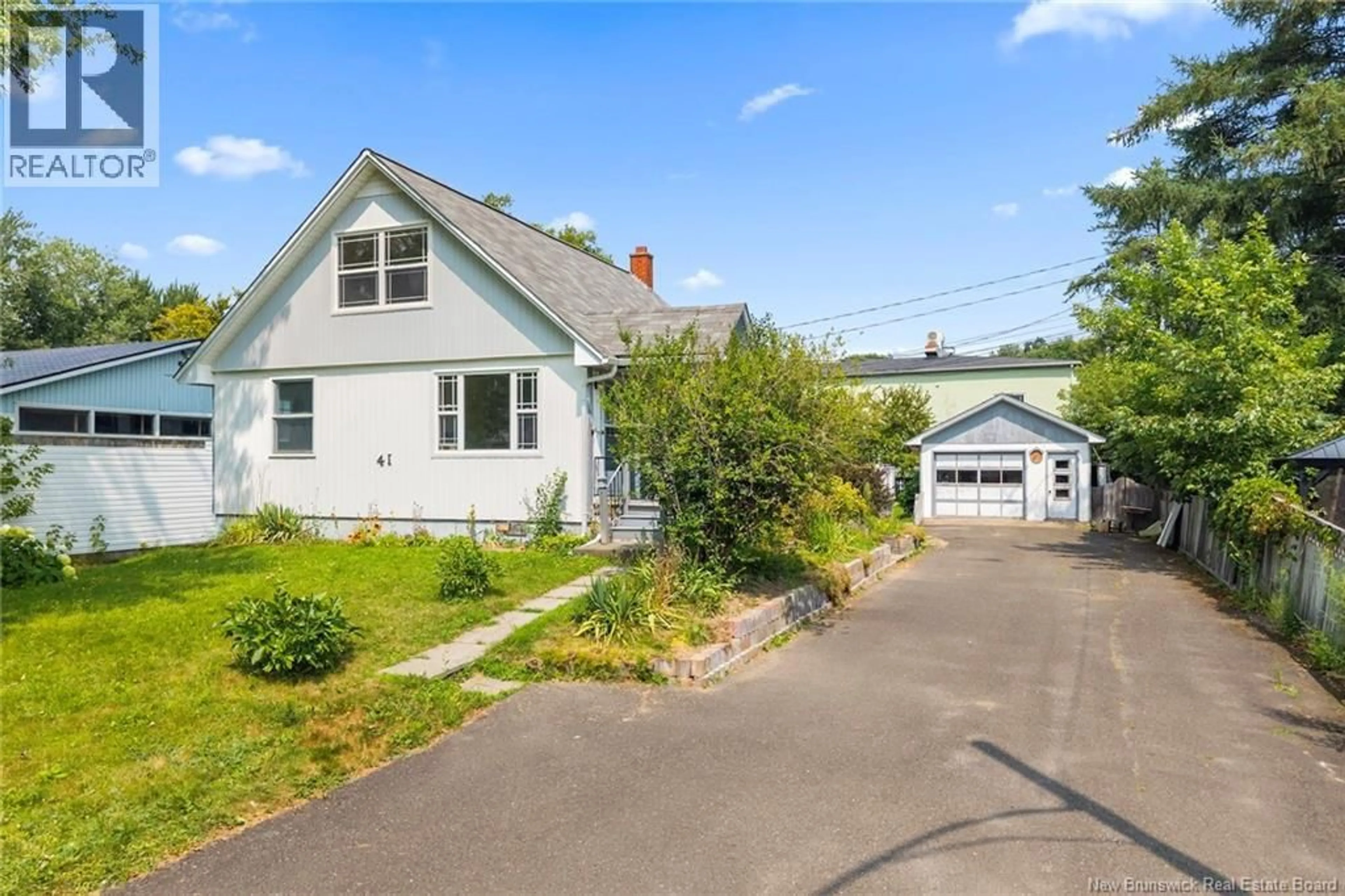 A pic from outside/outdoor area/front of a property/back of a property/a pic from drone, street for 41 HILLCOURT DRIVE, Fredericton New Brunswick E3A1S3