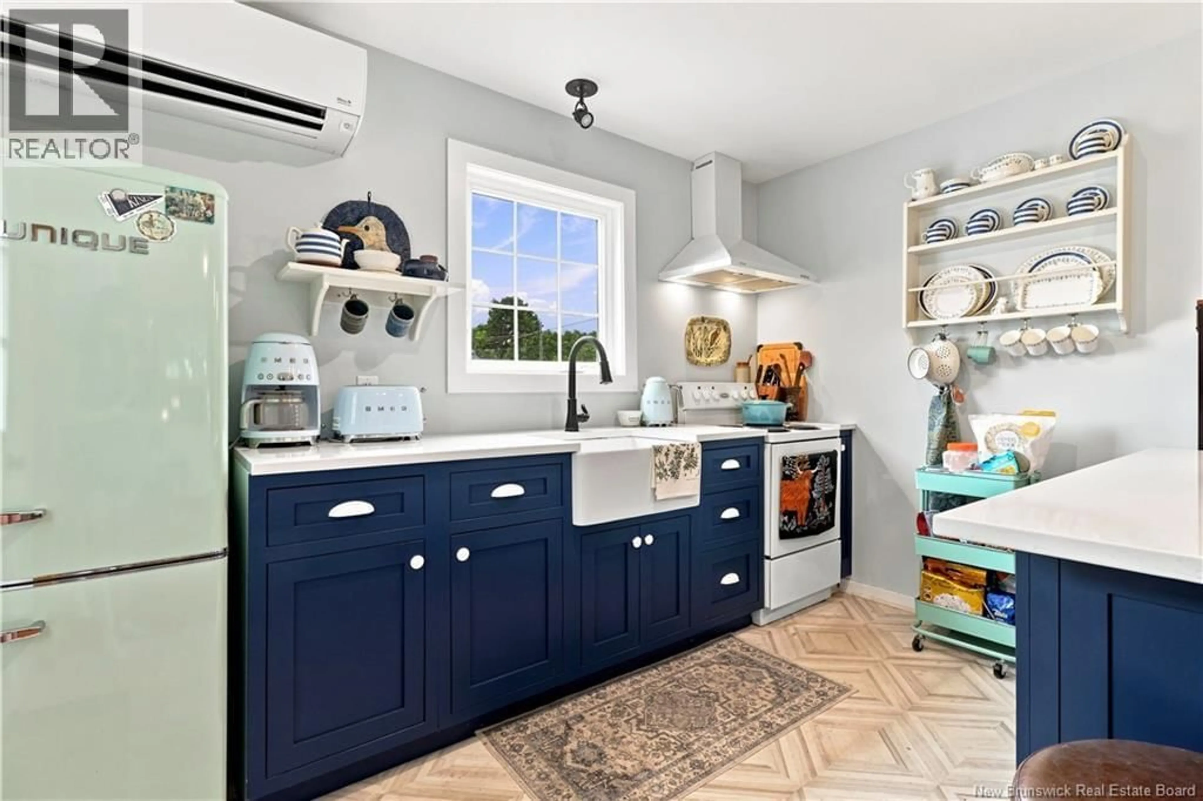 Open concept kitchen, ceramic/tile floor for 141 ST. JAMES STREET, Woodstock New Brunswick E7M2T5