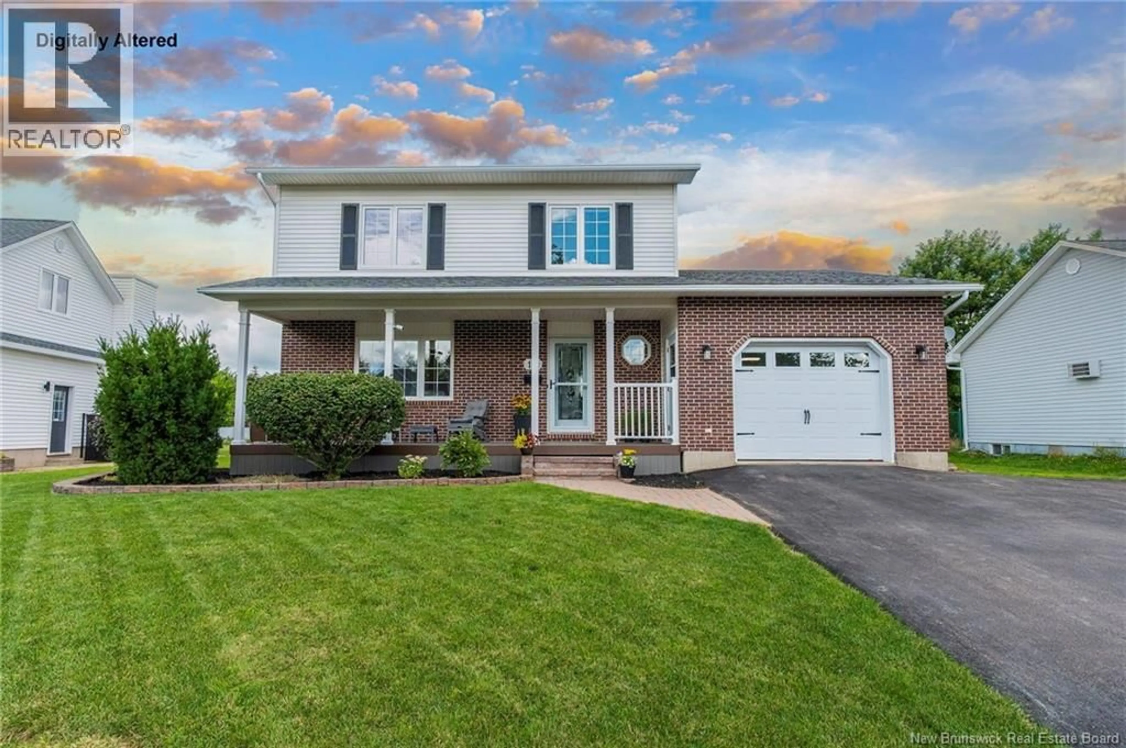 Home with vinyl exterior material, street for 111 BRIDLEWOOD WAY, Moncton New Brunswick E1G2H7