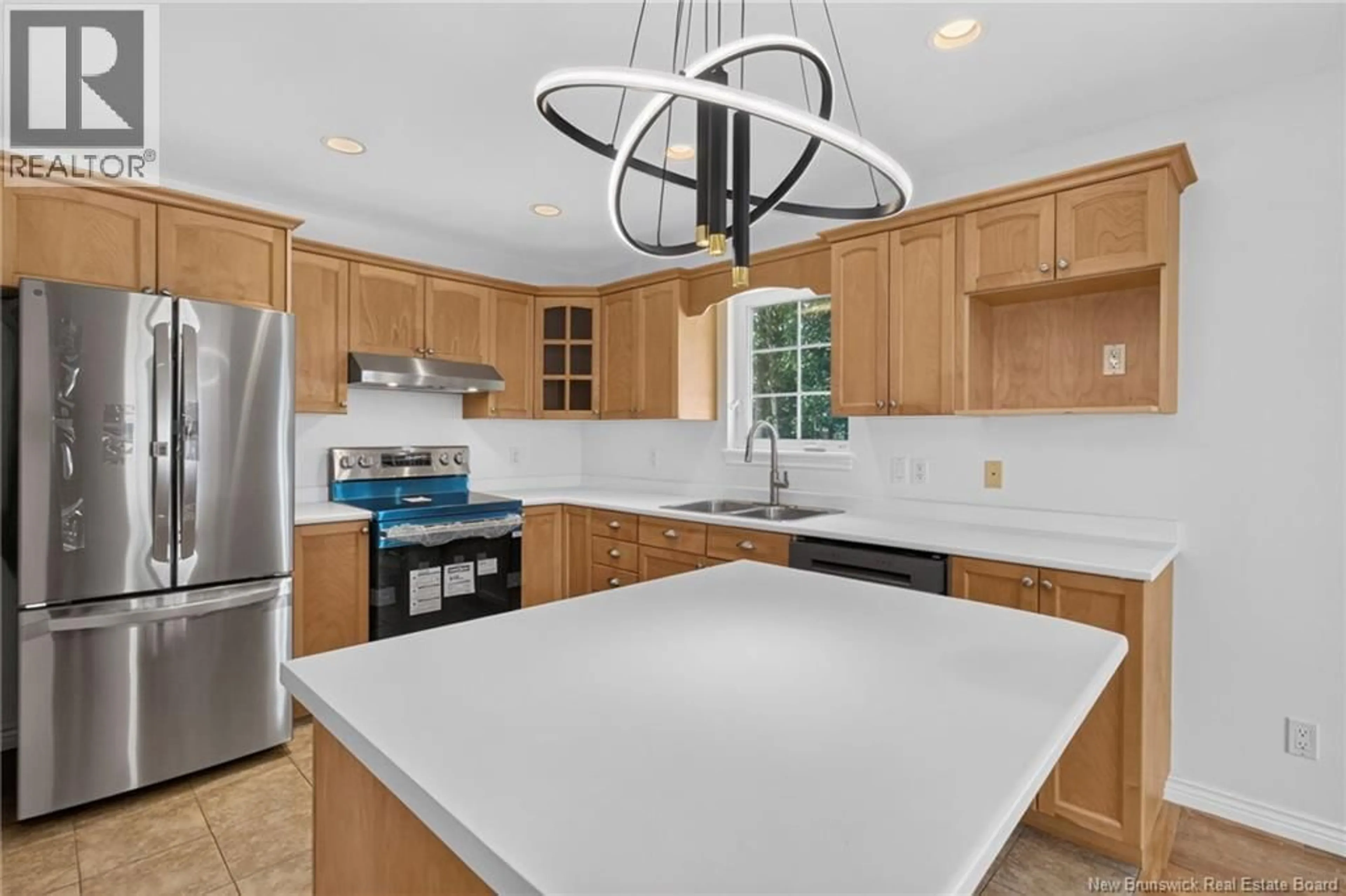 Open concept kitchen, ceramic/tile floor for 302 LONSDALE DRIVE, Moncton New Brunswick E1G0A8