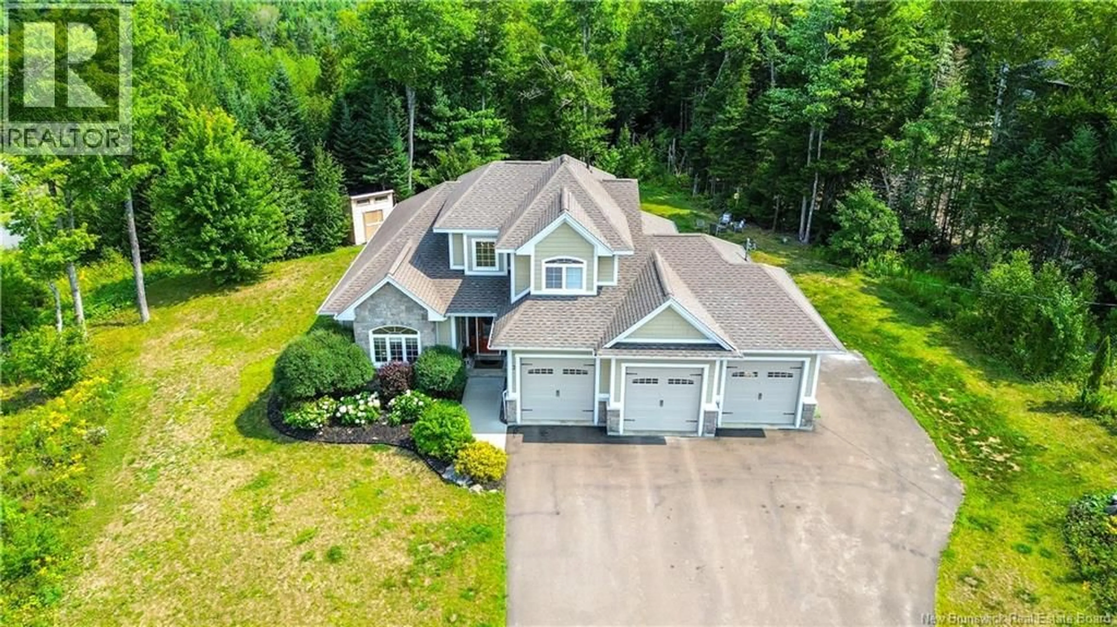 A pic from outside/outdoor area/front of a property/back of a property/a pic from drone, unknown for 3 EAGLE RIDGE COURT, Hanwell New Brunswick E3C0H3