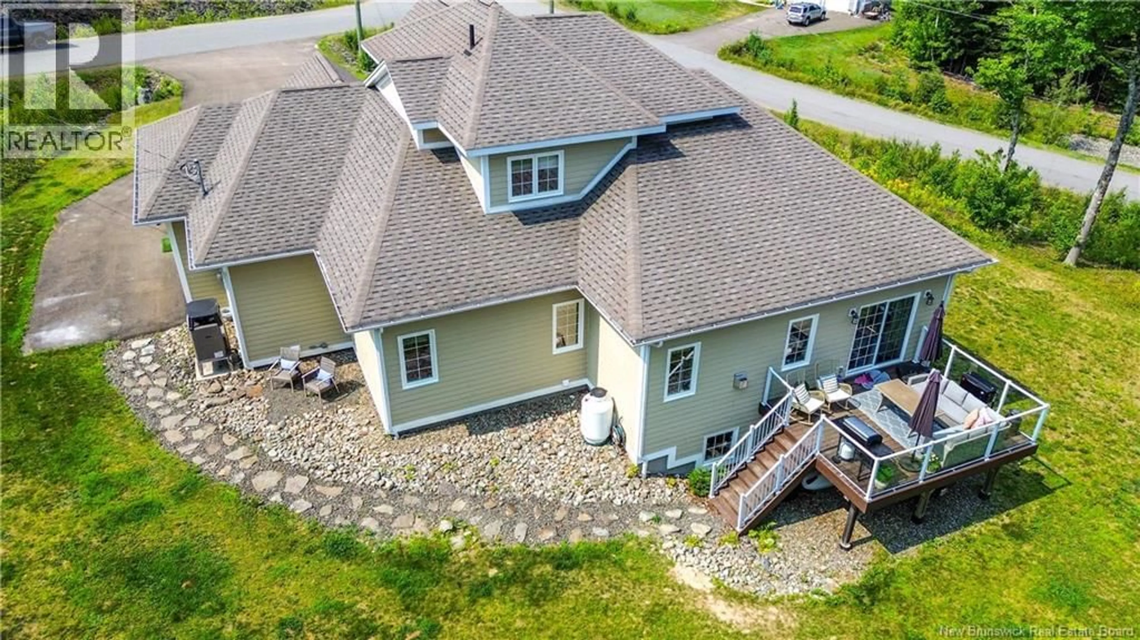 A pic from outside/outdoor area/front of a property/back of a property/a pic from drone, unknown for 3 EAGLE RIDGE COURT, Hanwell New Brunswick E3C0H3