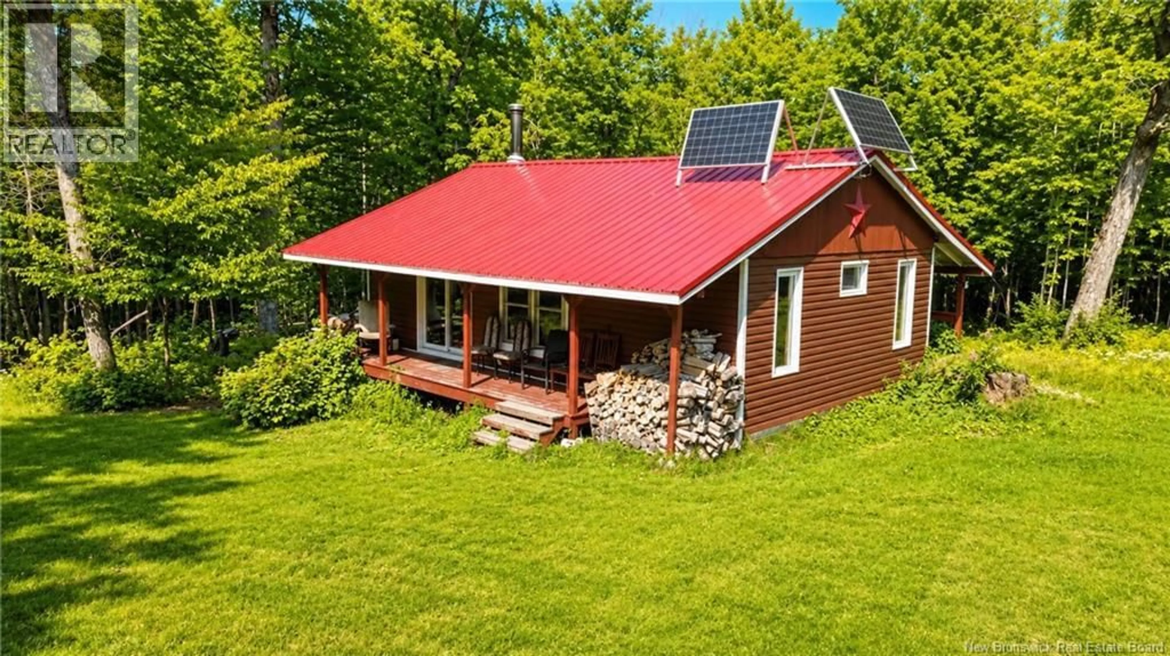 A pic from outside/outdoor area/front of a property/back of a property/a pic from drone, building for LOT & CAMP FOREST MOTOR ROAD, Sormany New Brunswick E2E2E2