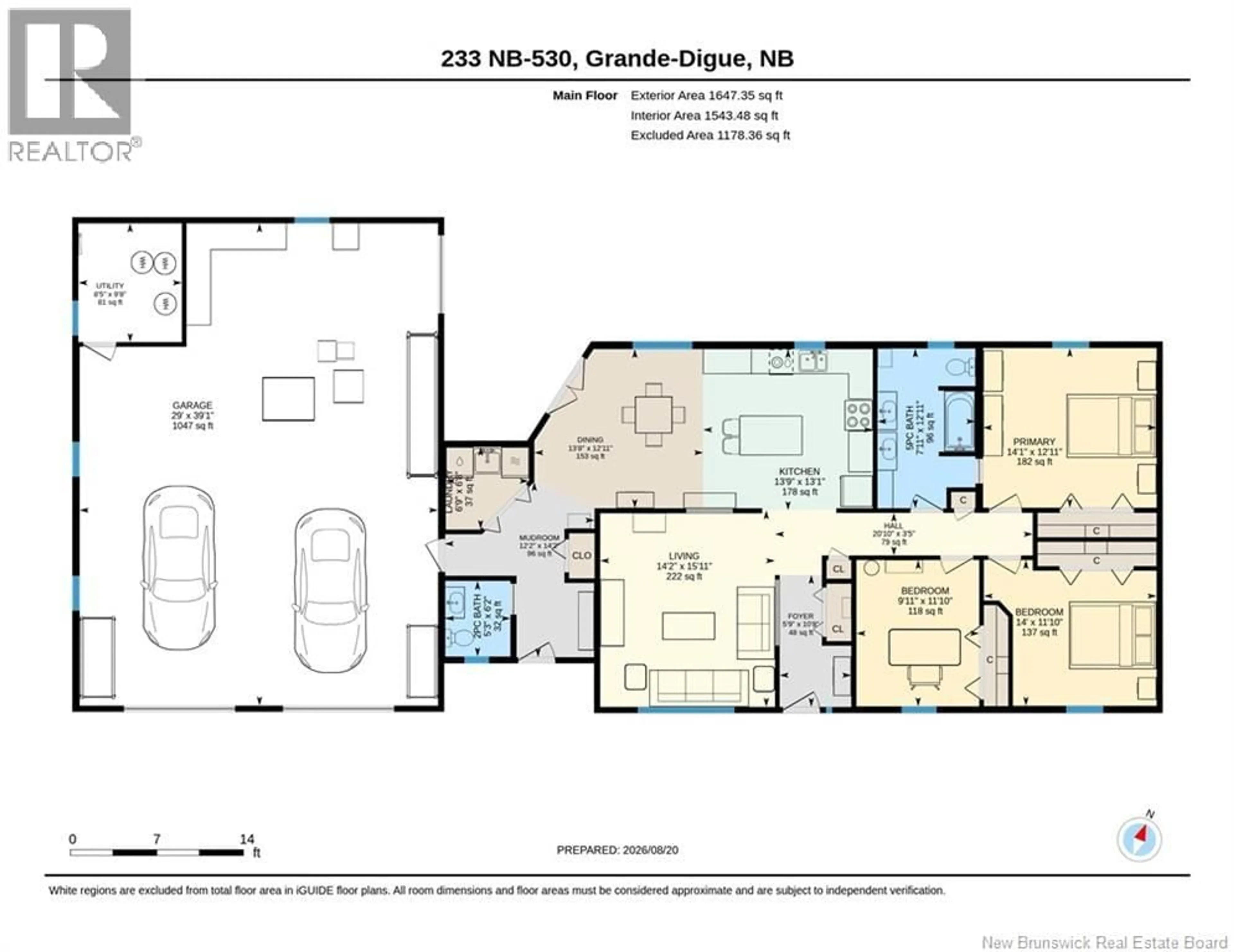 Floor plan for 223 ROUTE 530, Grande-Digue New Brunswick E4R5C6