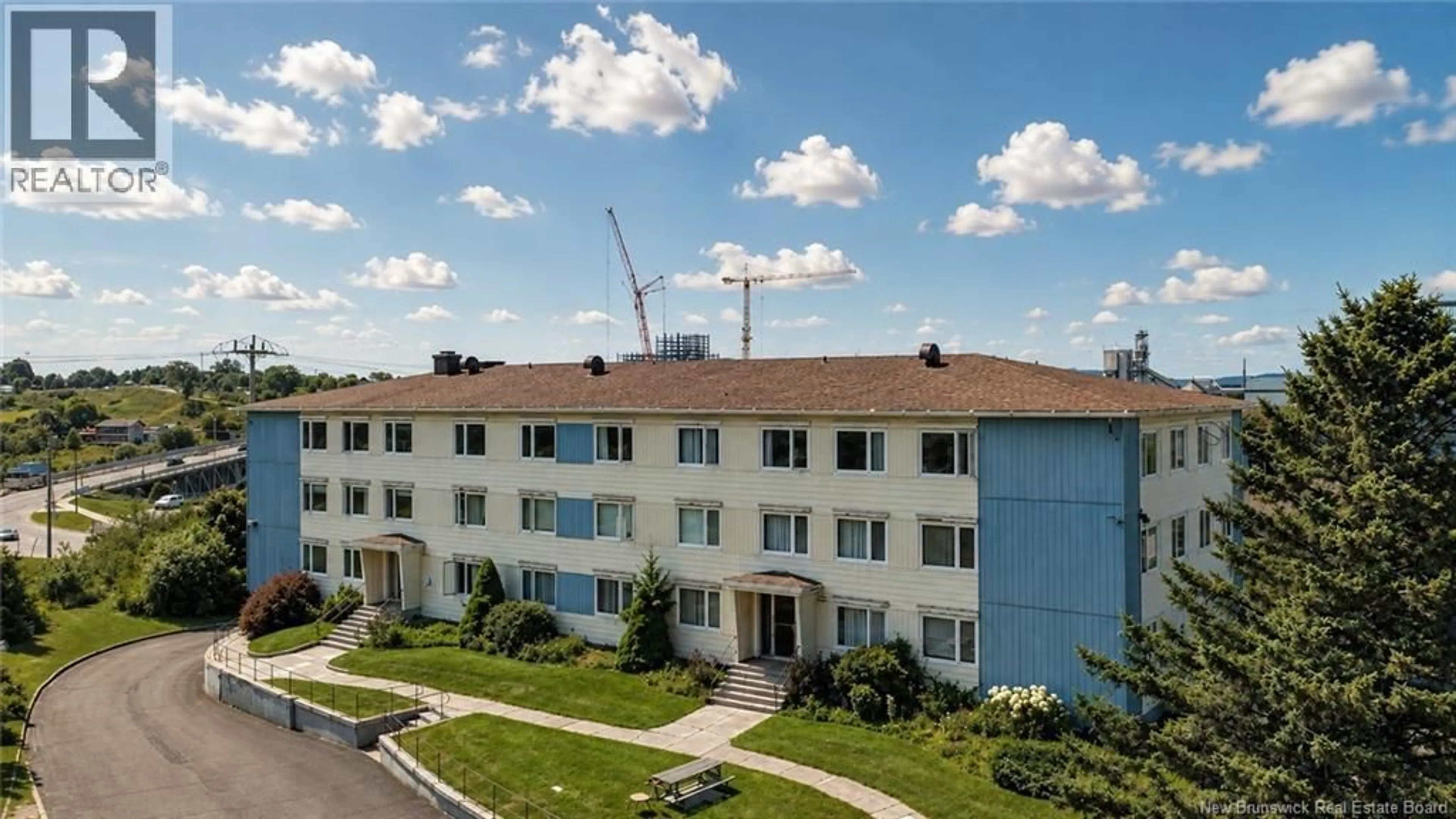 A pic from outside/outdoor area/front of a property/back of a property/a pic from drone, building for A32 - 500 DOUGLAS AVENUE, Saint John New Brunswick E2K1E7