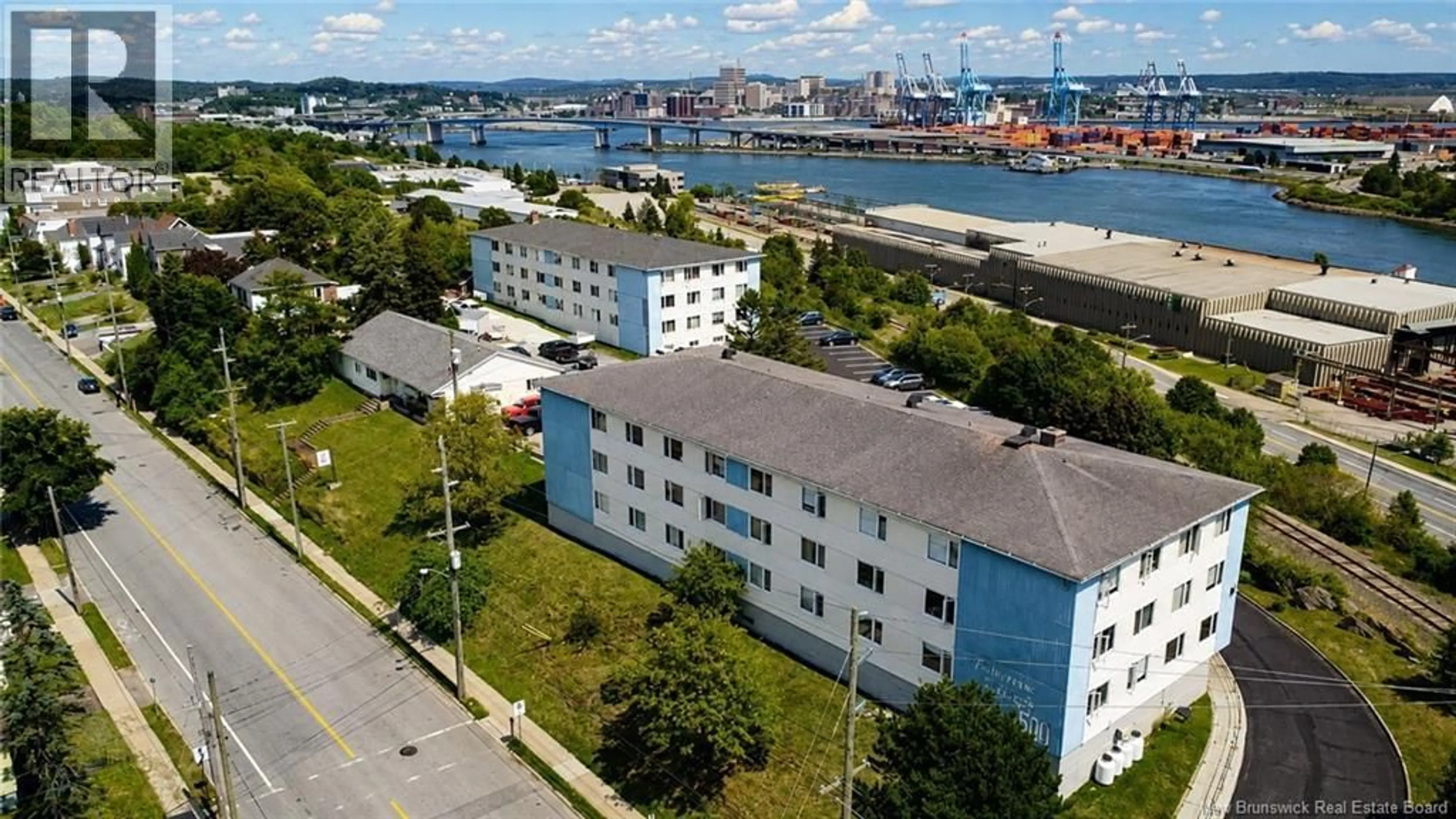 A pic from outside/outdoor area/front of a property/back of a property/a pic from drone, city buildings view from balcony for A32 - 500 DOUGLAS AVENUE, Saint John New Brunswick E2K1E7