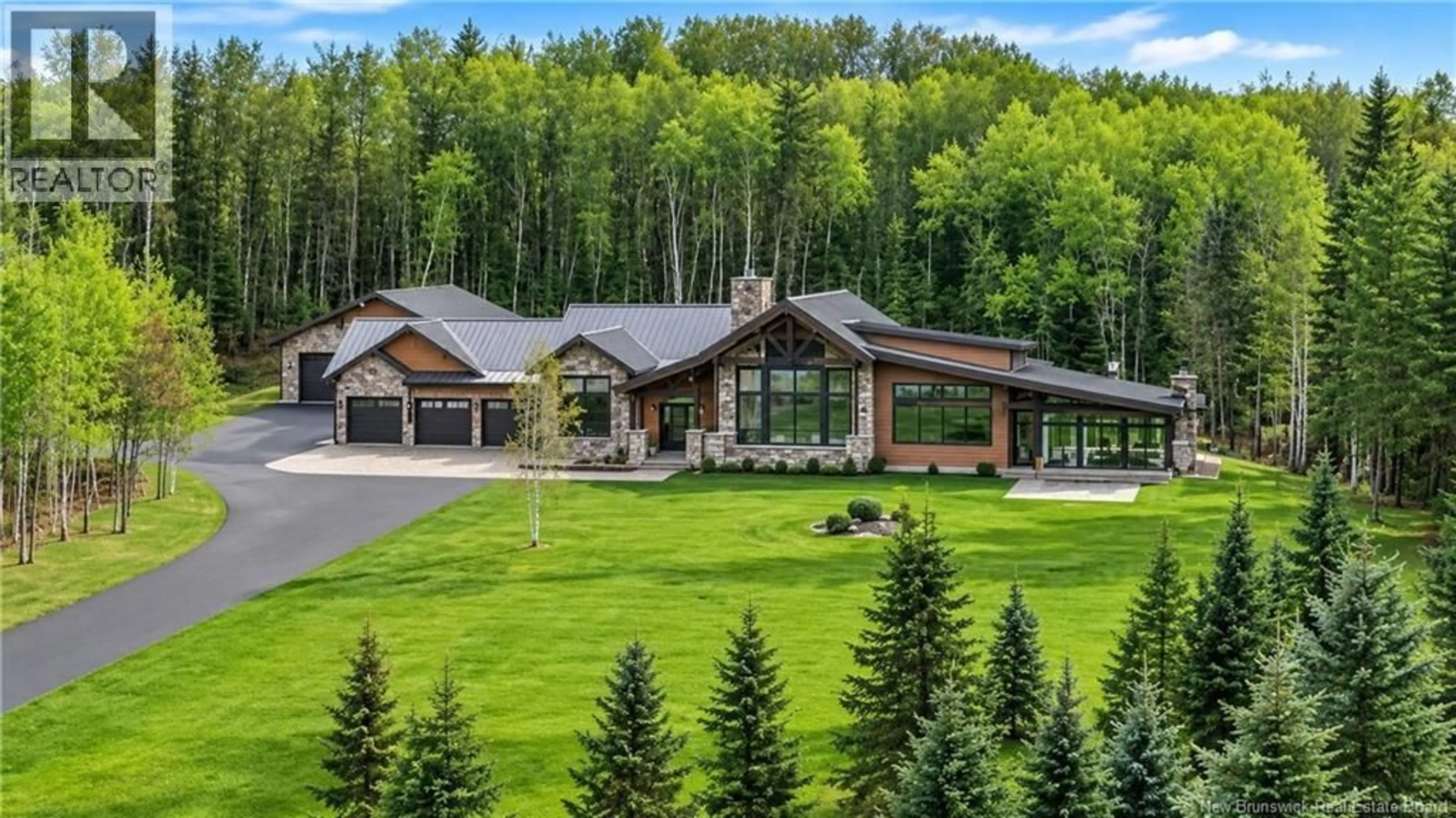 A pic from outside/outdoor area/front of a property/back of a property/a pic from drone, mountain view for 2460 ROUTE 160, Saint-Sauveur New Brunswick E8L1R8