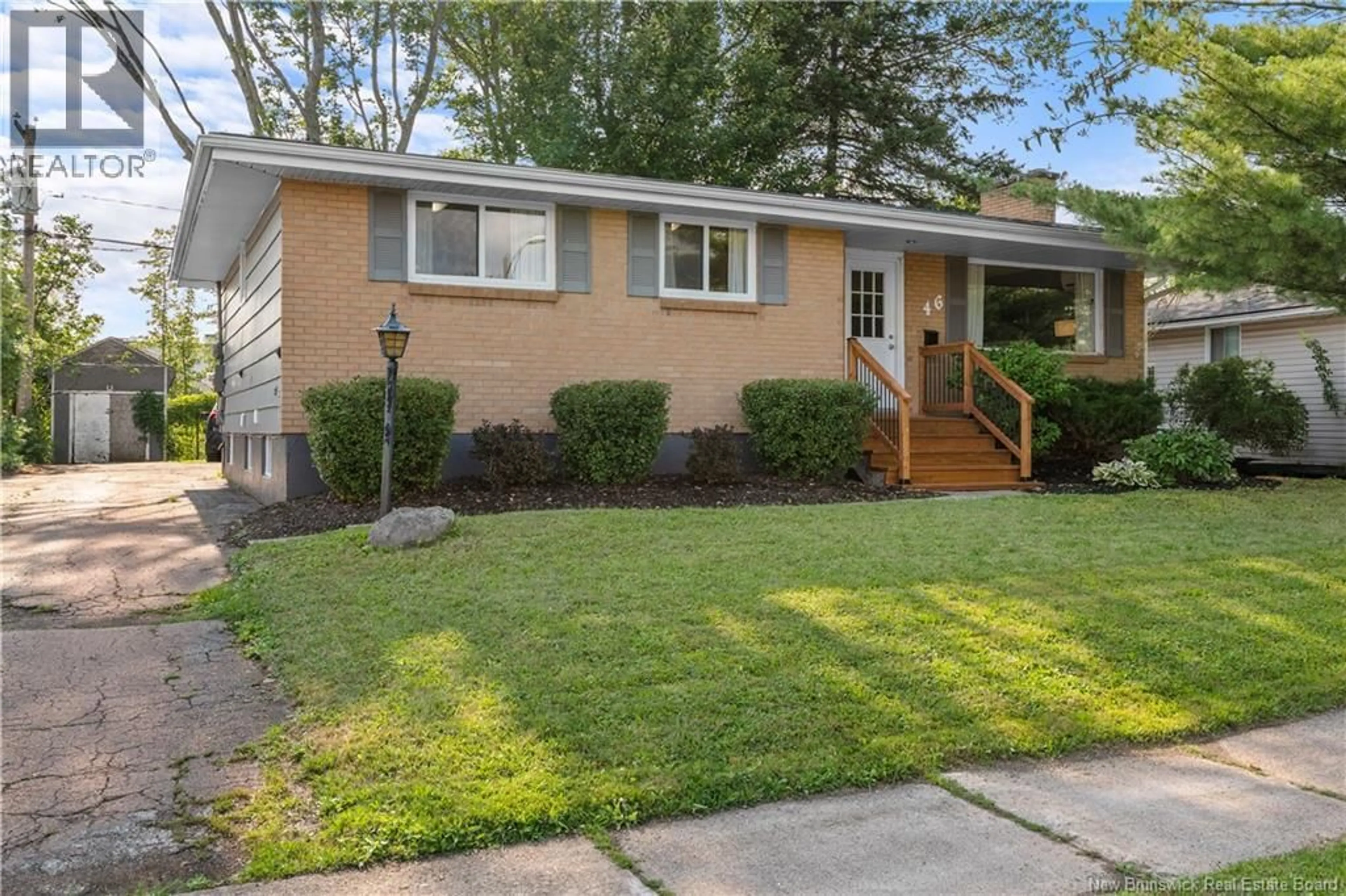 Home with vinyl exterior material, street for 46 AYER AVENUE, Moncton New Brunswick E1C8G8