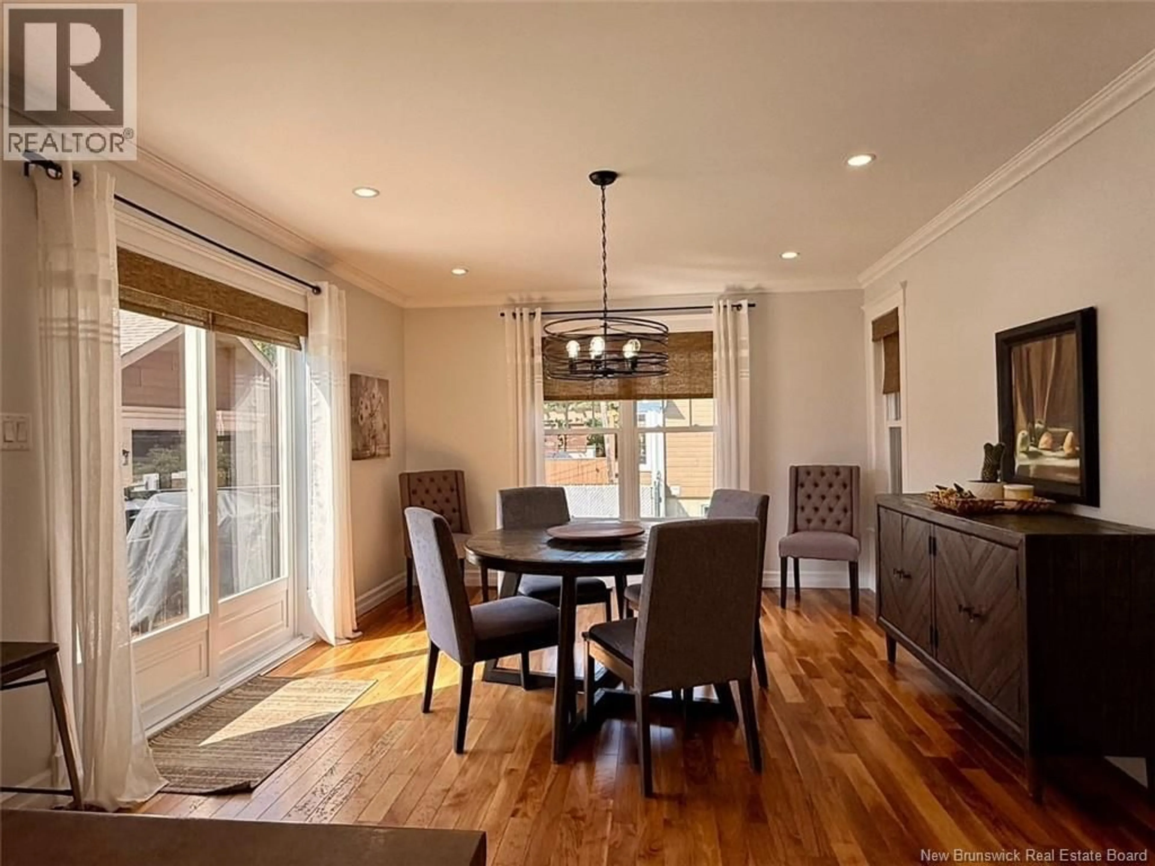 Dining room, wood/laminate floor for 28 BROOK TERRACE, Campbellton New Brunswick E3N3T3