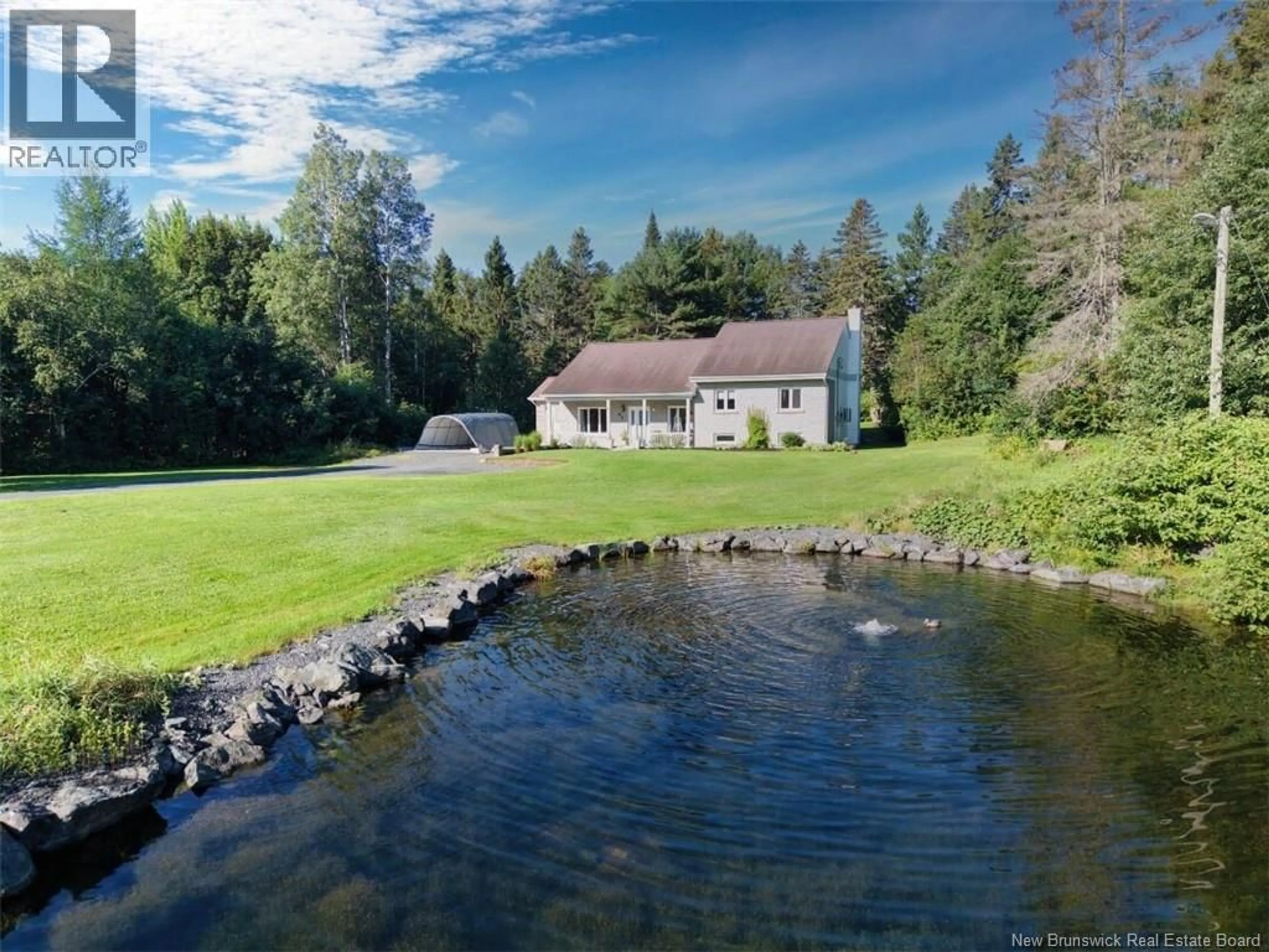 A pic from outside/outdoor area/front of a property/back of a property/a pic from drone, water/lake/river/ocean view for 42 JASON, North Tetagouche New Brunswick E2A4Y8