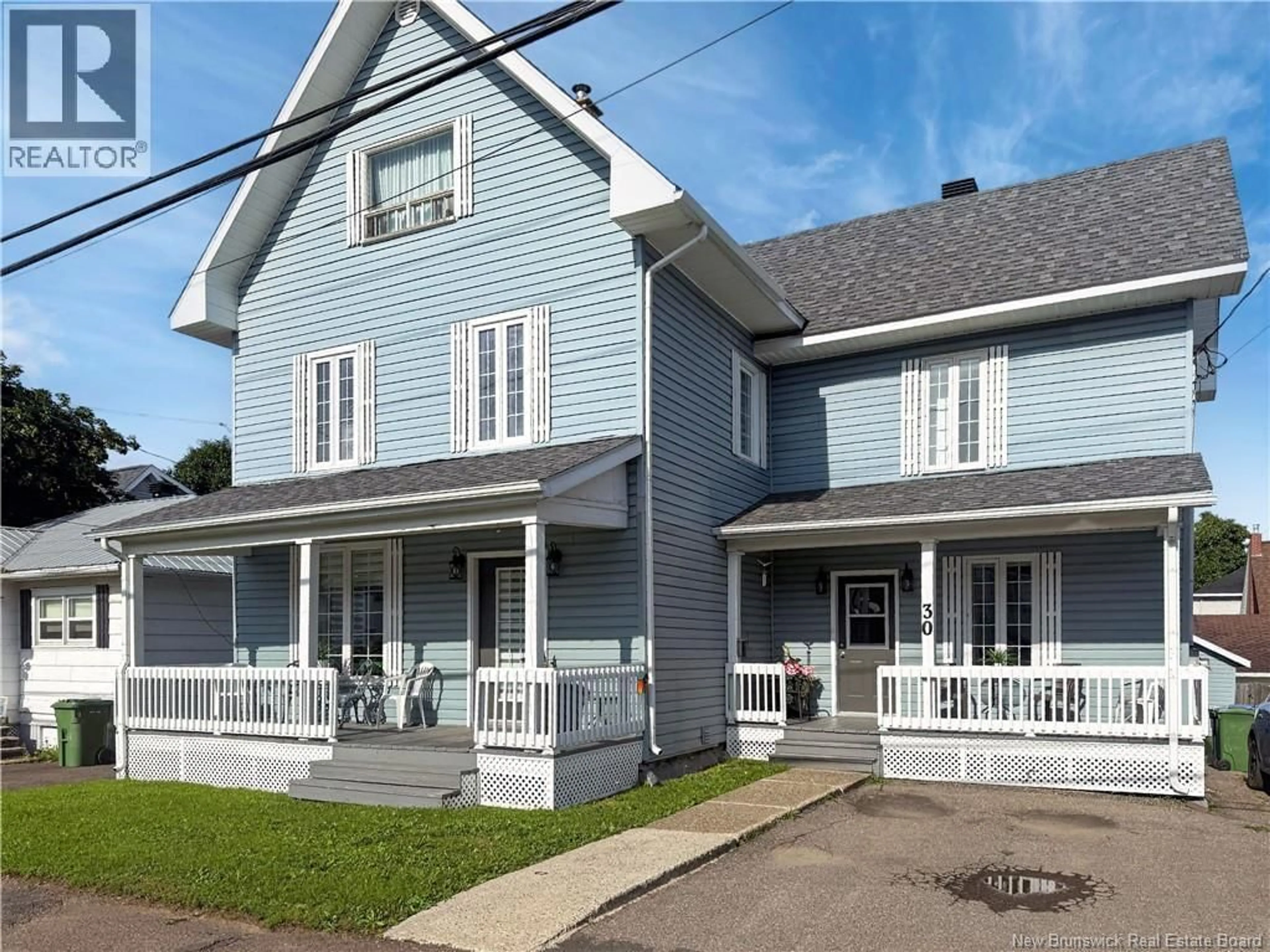 Home with vinyl exterior material, street for 30 SUGARLOAF STREET, Campbellton New Brunswick E3N3B1