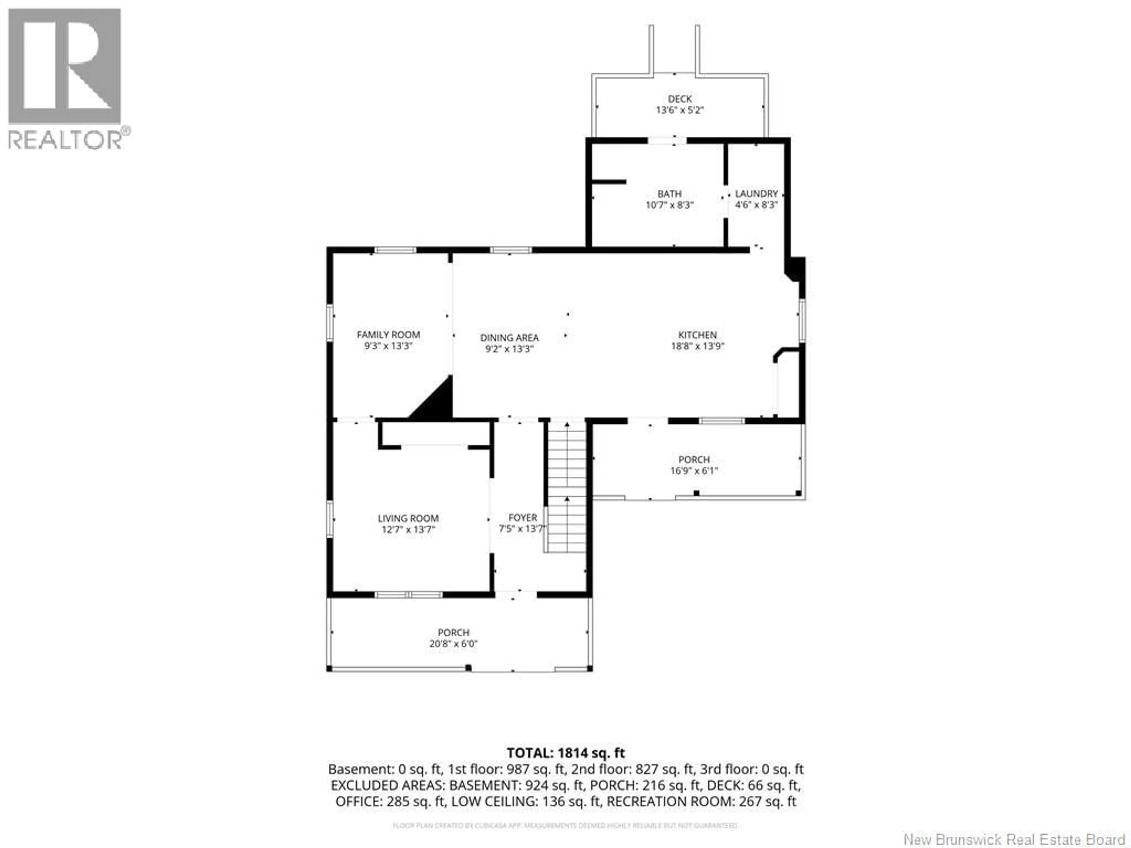 Floor plan for 30 SUGARLOAF STREET, Campbellton New Brunswick E3N3B1