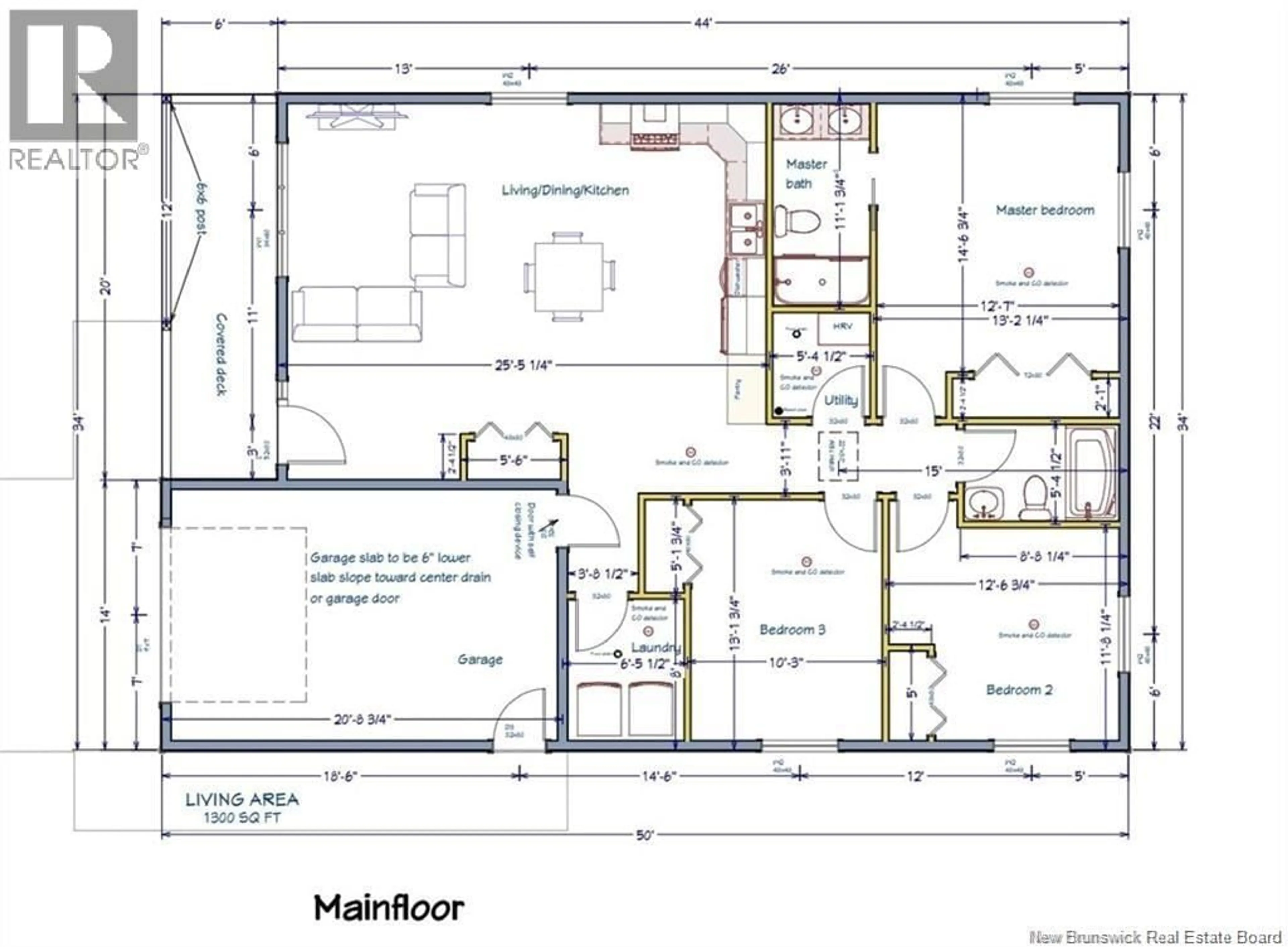 Floor plan for 101 CHURCH STREET, Miramichi New Brunswick E1N1T9