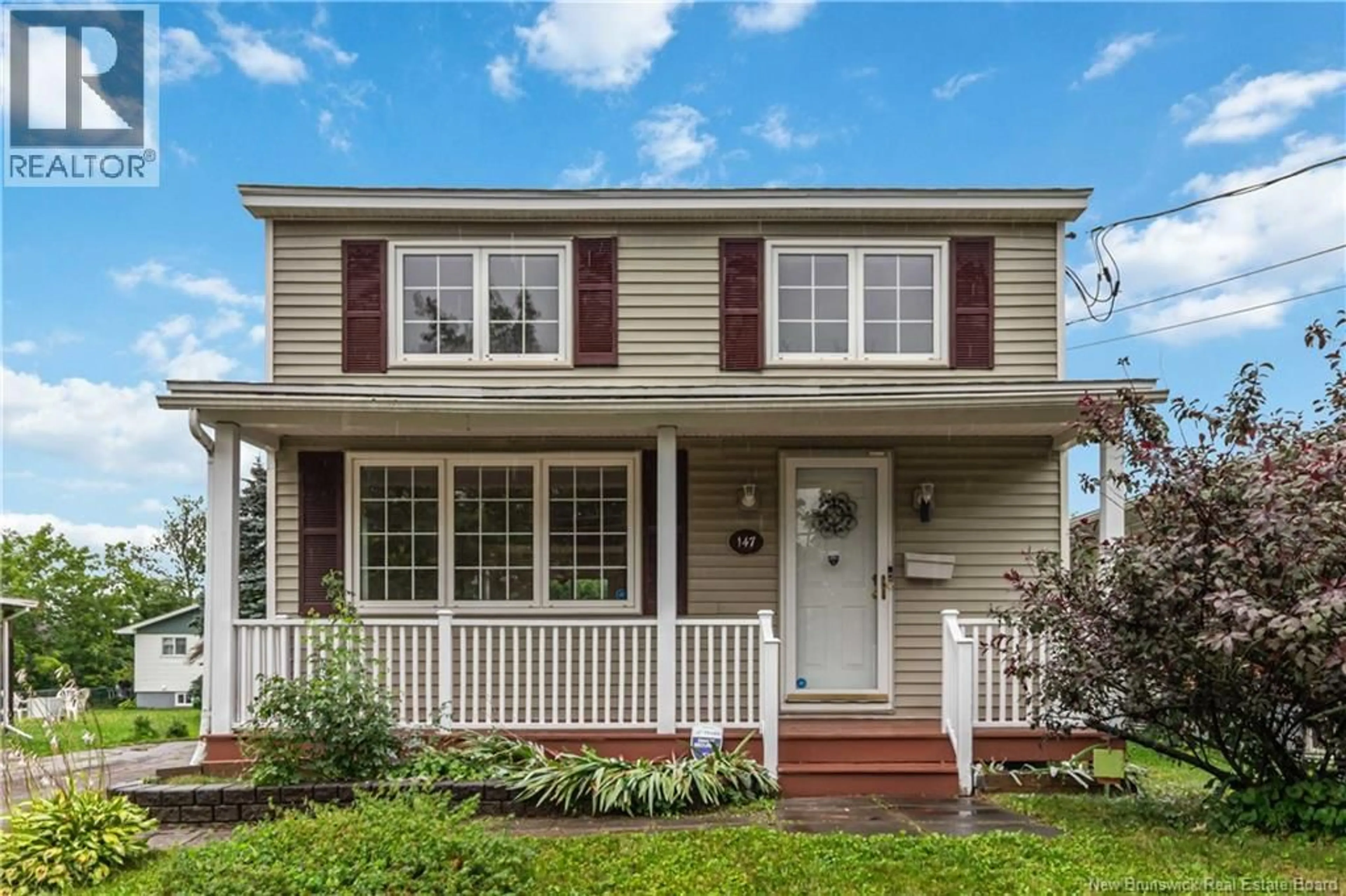 Home with vinyl exterior material, street for 147 WAVERLEY AVENUE, Moncton New Brunswick E1C7V1