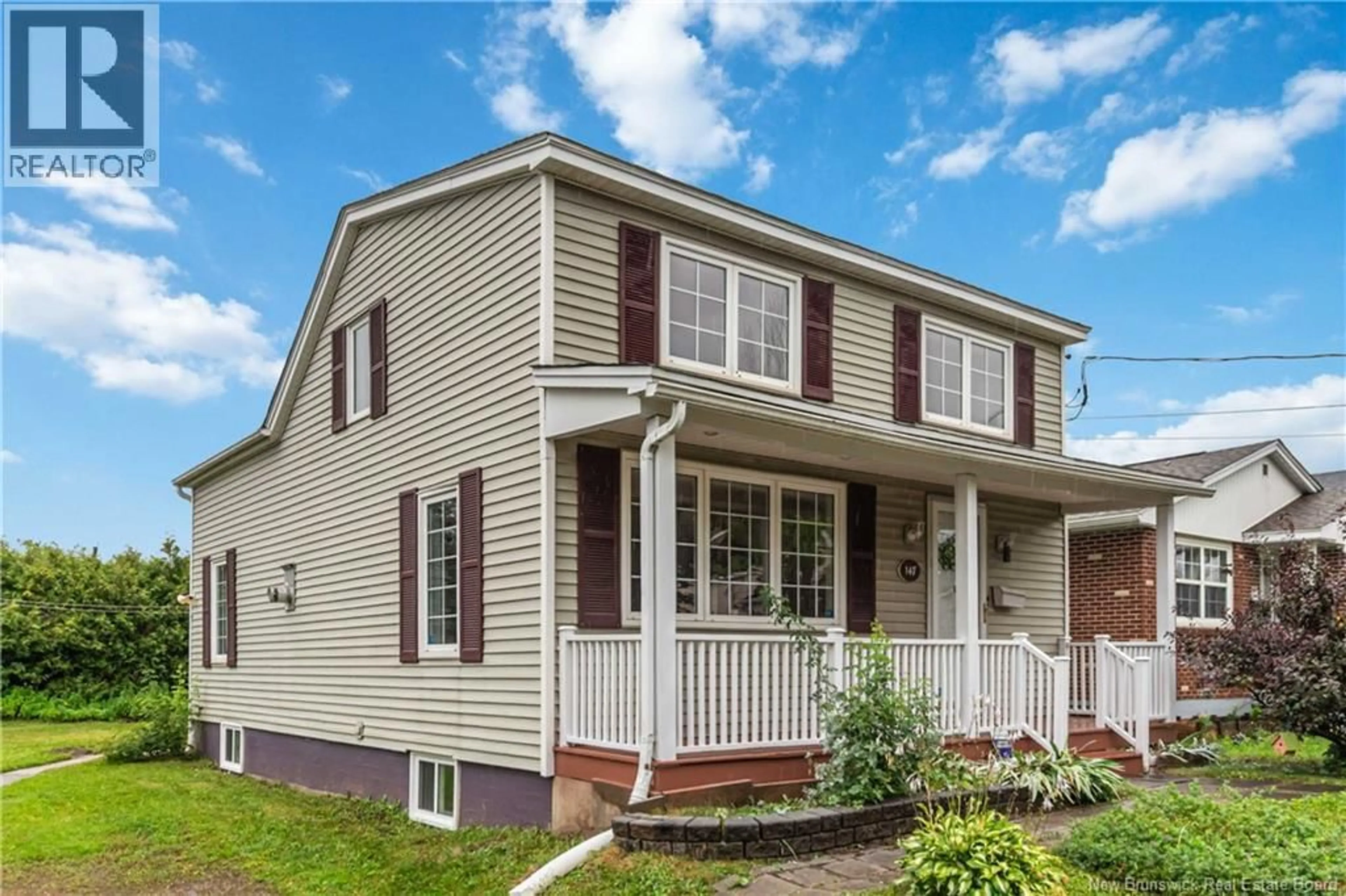 Home with vinyl exterior material, street for 147 WAVERLEY AVENUE, Moncton New Brunswick E1C7V1