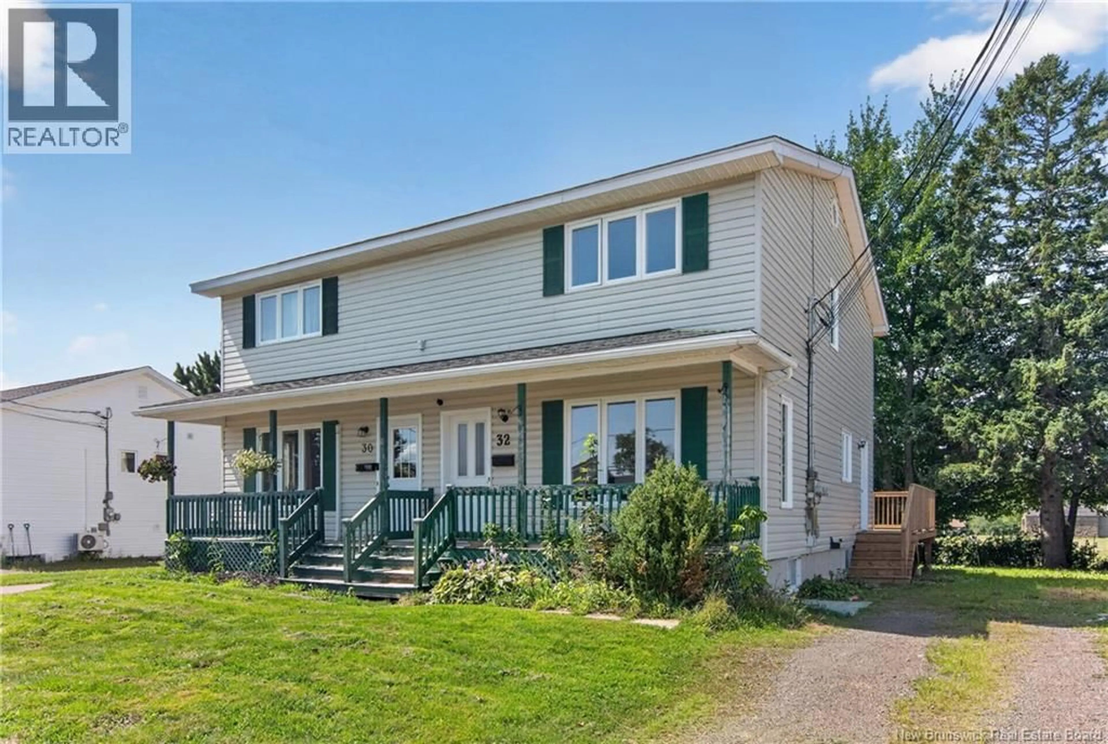 Home with vinyl exterior material, street for 32 MILROTH AVENUE, Moncton New Brunswick E1A4L1