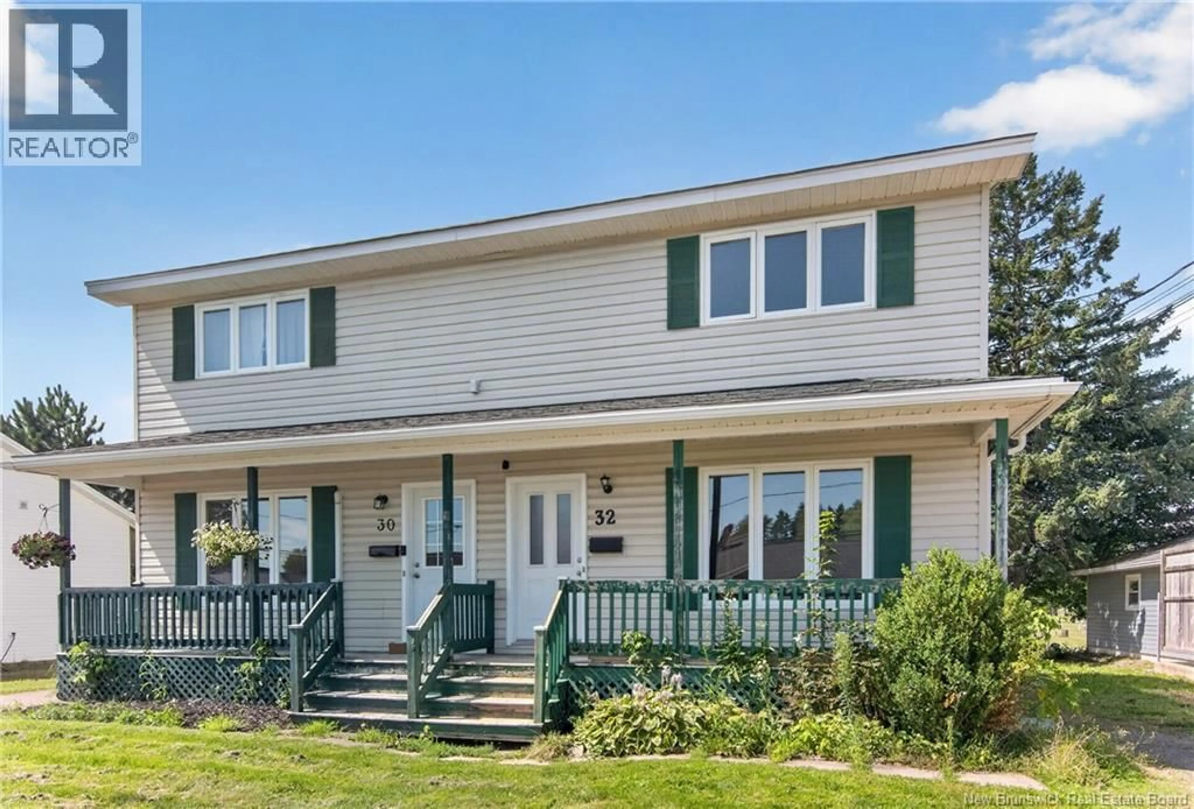 Home with vinyl exterior material, street for 32 MILROTH AVENUE, Moncton New Brunswick E1A4L1