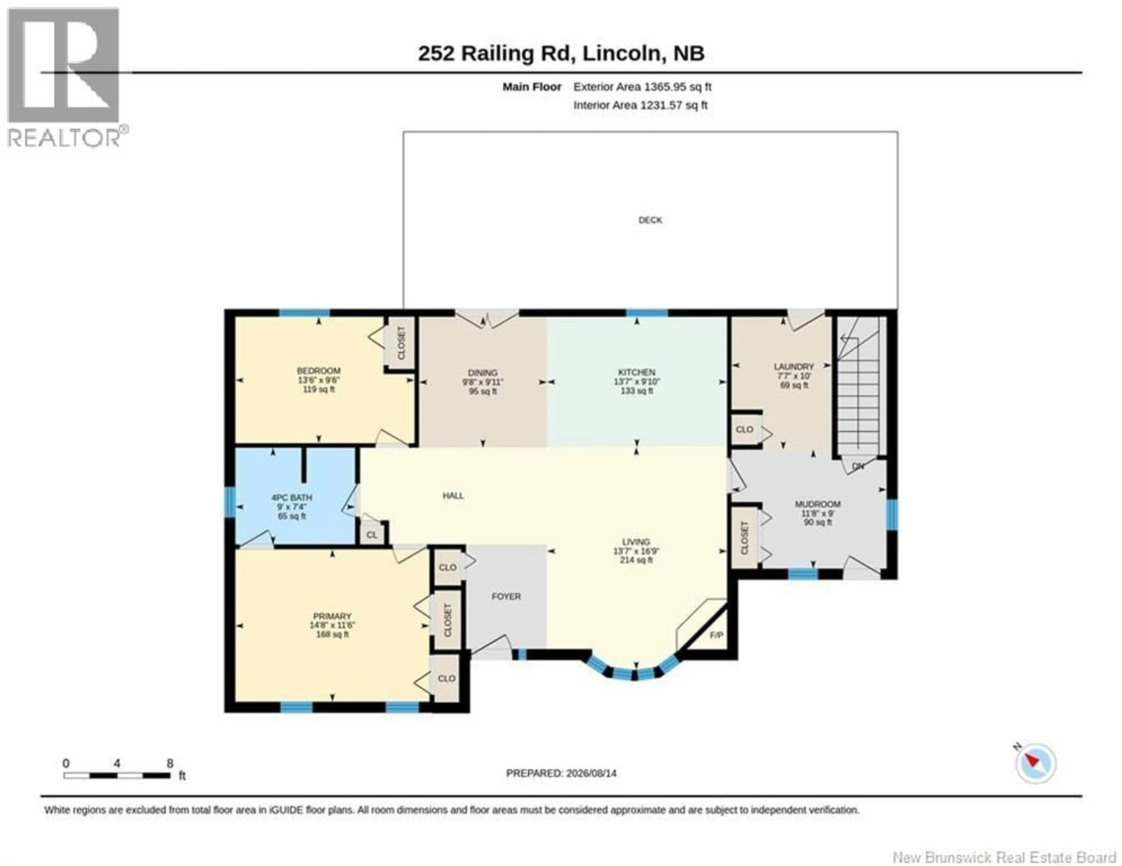 Floor plan for 252 RAILING ROAD, Lincoln New Brunswick E3B7G8
