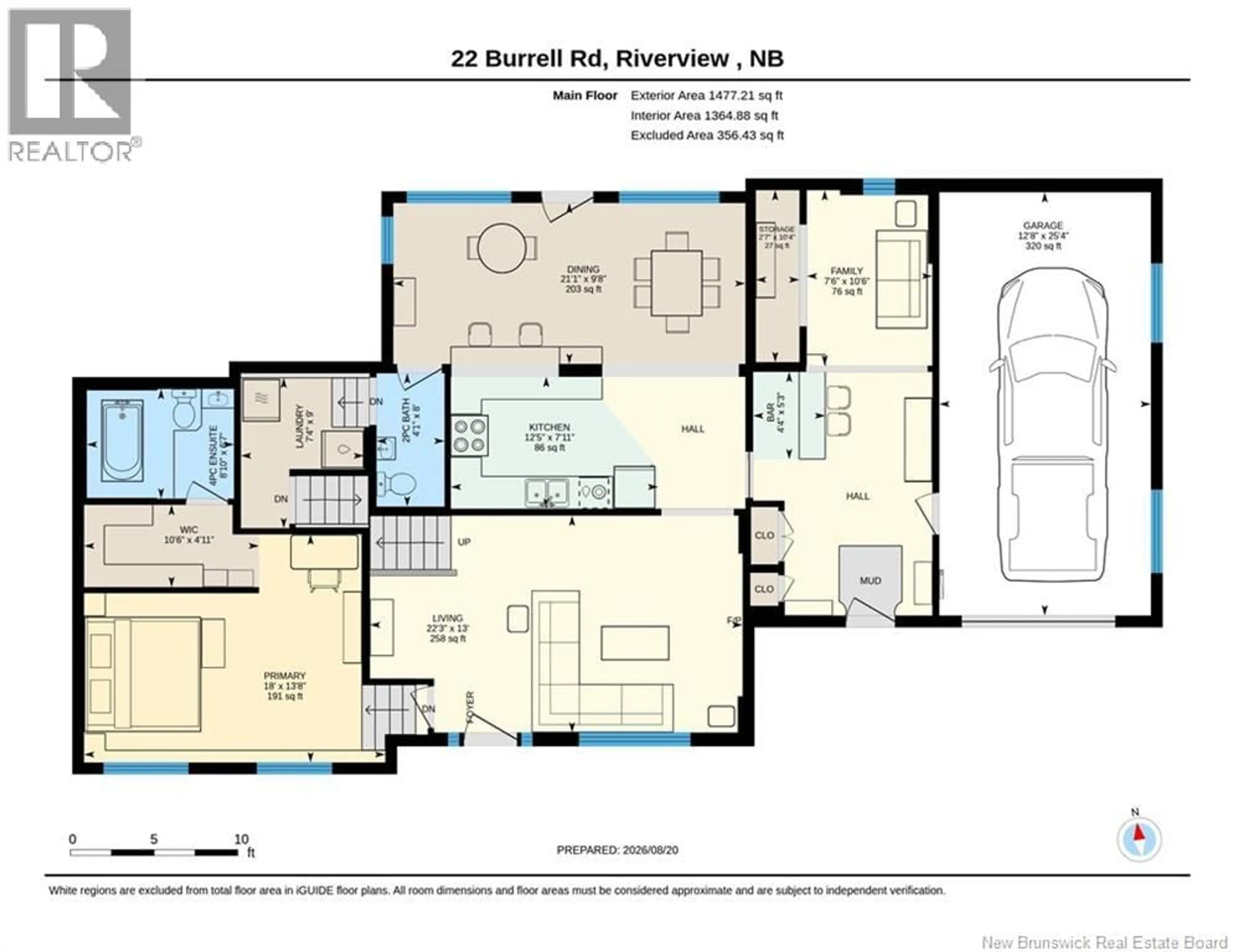 Floor plan for 22 BURRELL ROAD, Turtle Creek New Brunswick E1J1S6