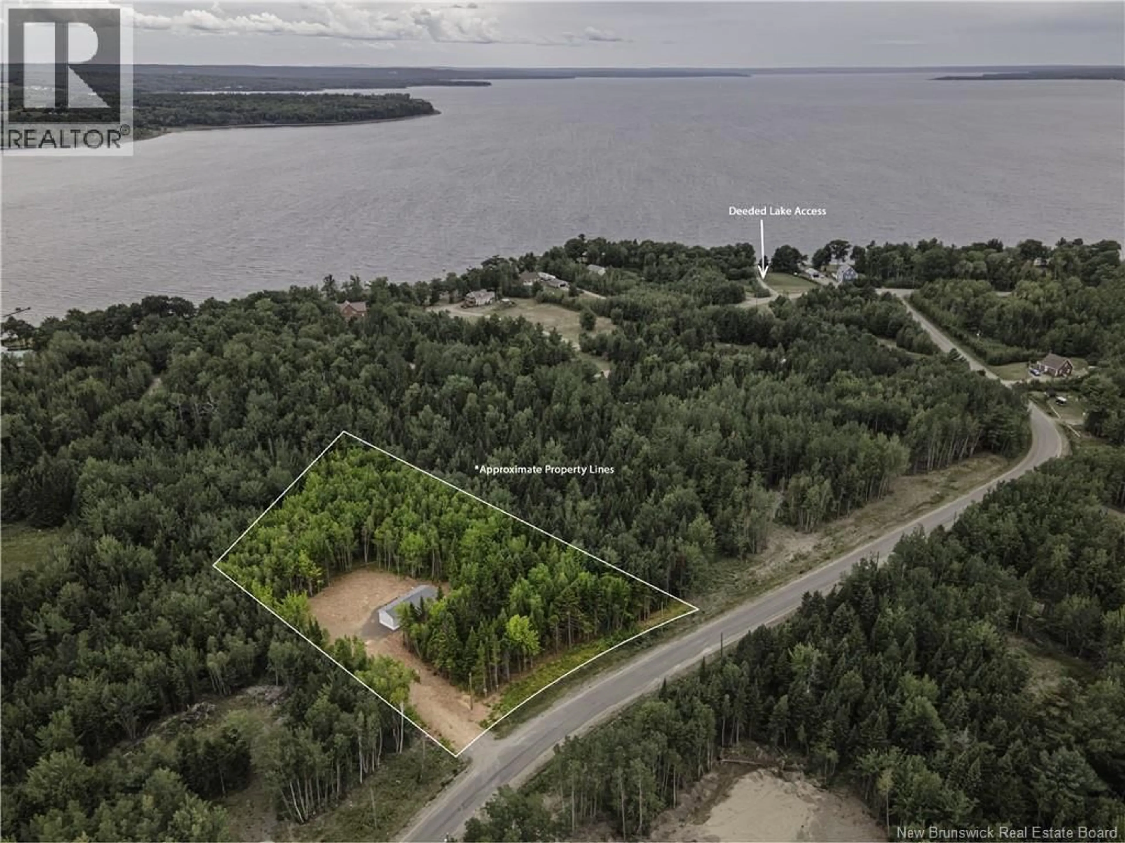 A pic from outside/outdoor area/front of a property/back of a property/a pic from drone, water/lake/river/ocean view for 89 SUNSET VIEW LANE, Youngs Cove New Brunswick E4A0B3