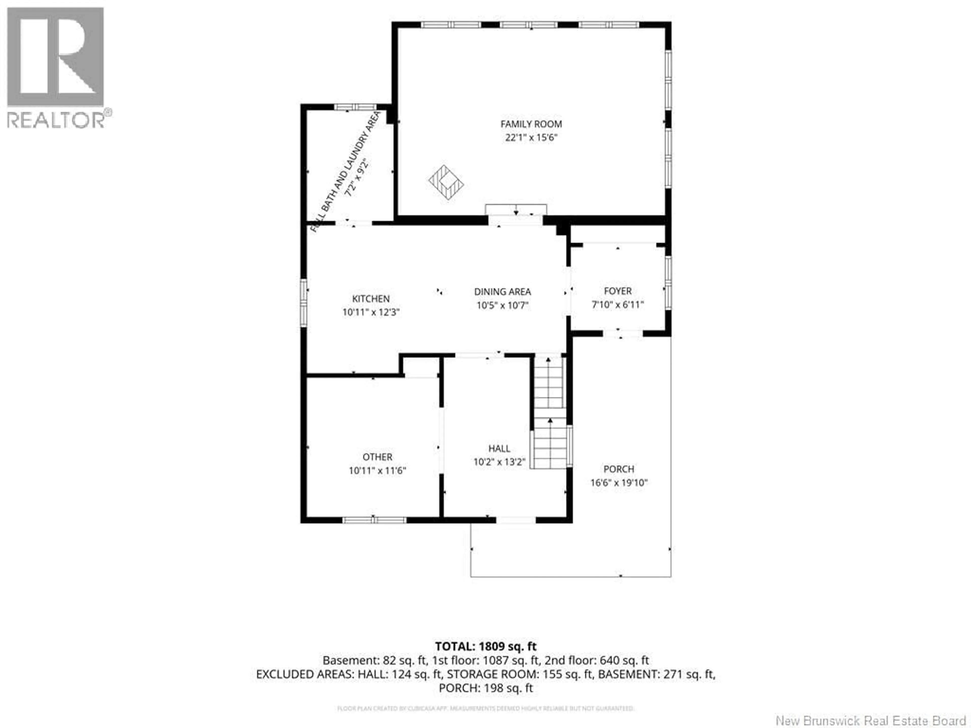 Floor plan for 15 FREES BYE ROAD, Eel River Crossing New Brunswick E8E1P7