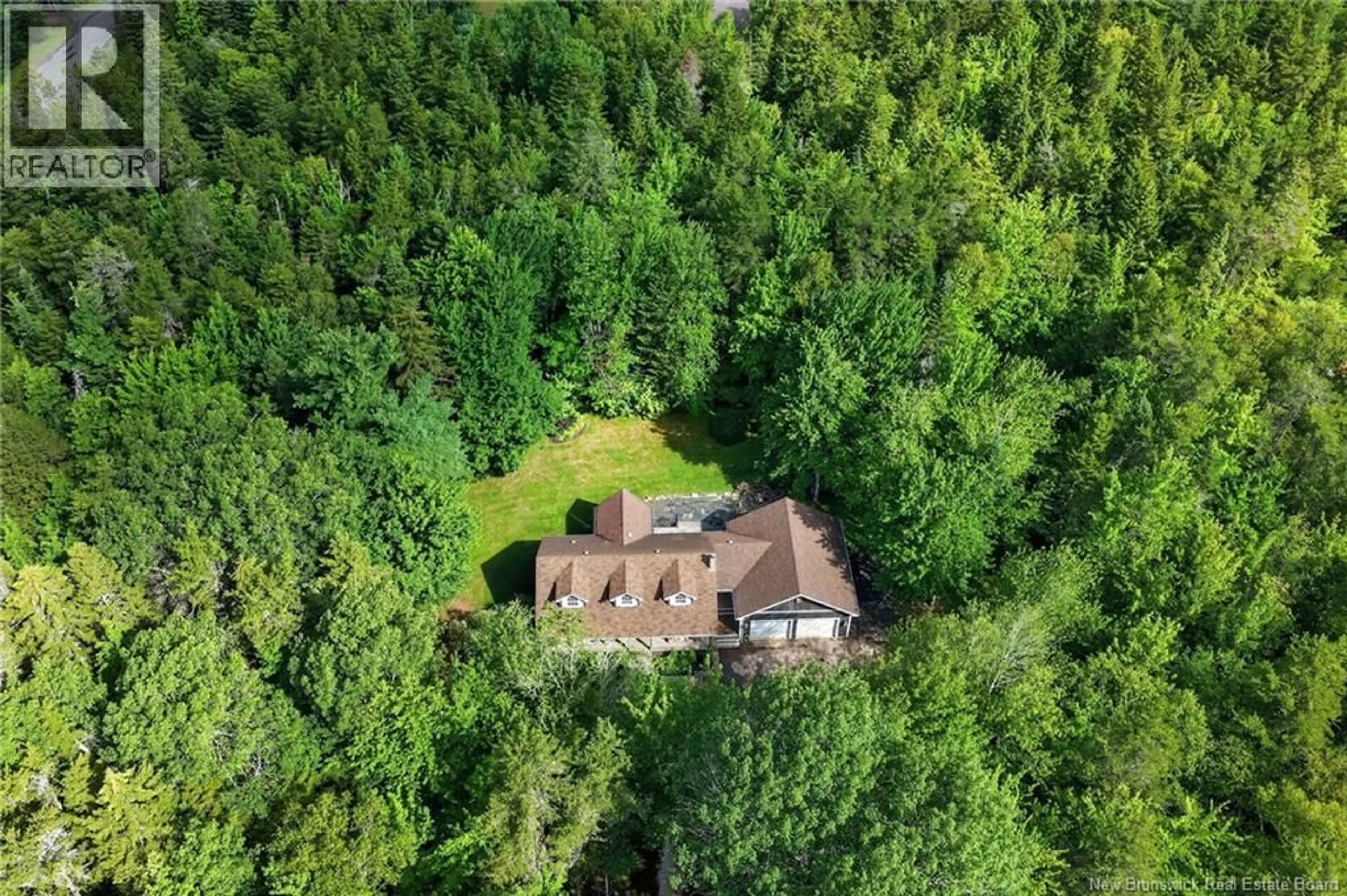 A pic from outside/outdoor area/front of a property/back of a property/a pic from drone, forest/trees view for 142 NIAGARA, Lower Coverdale New Brunswick E1J1H8