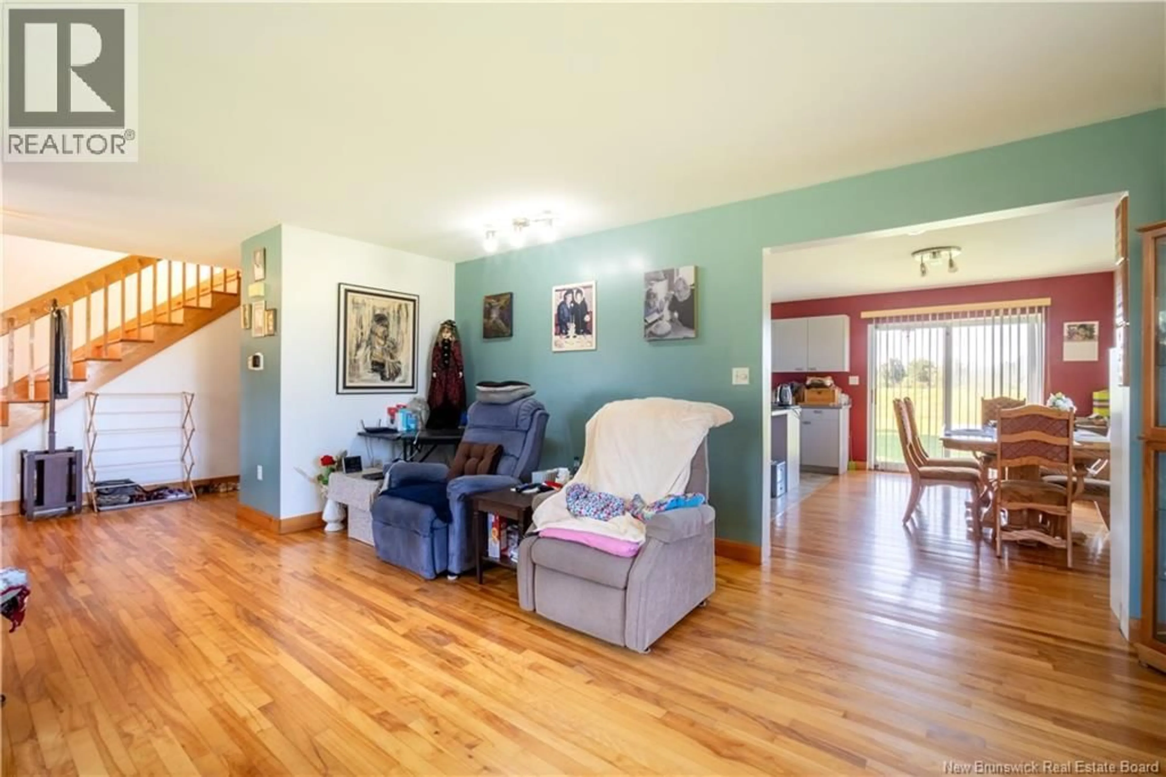 Living room with furniture, wood/laminate floor for 9 DE L'EGLISE LANE, Shemogue New Brunswick E4N0B4
