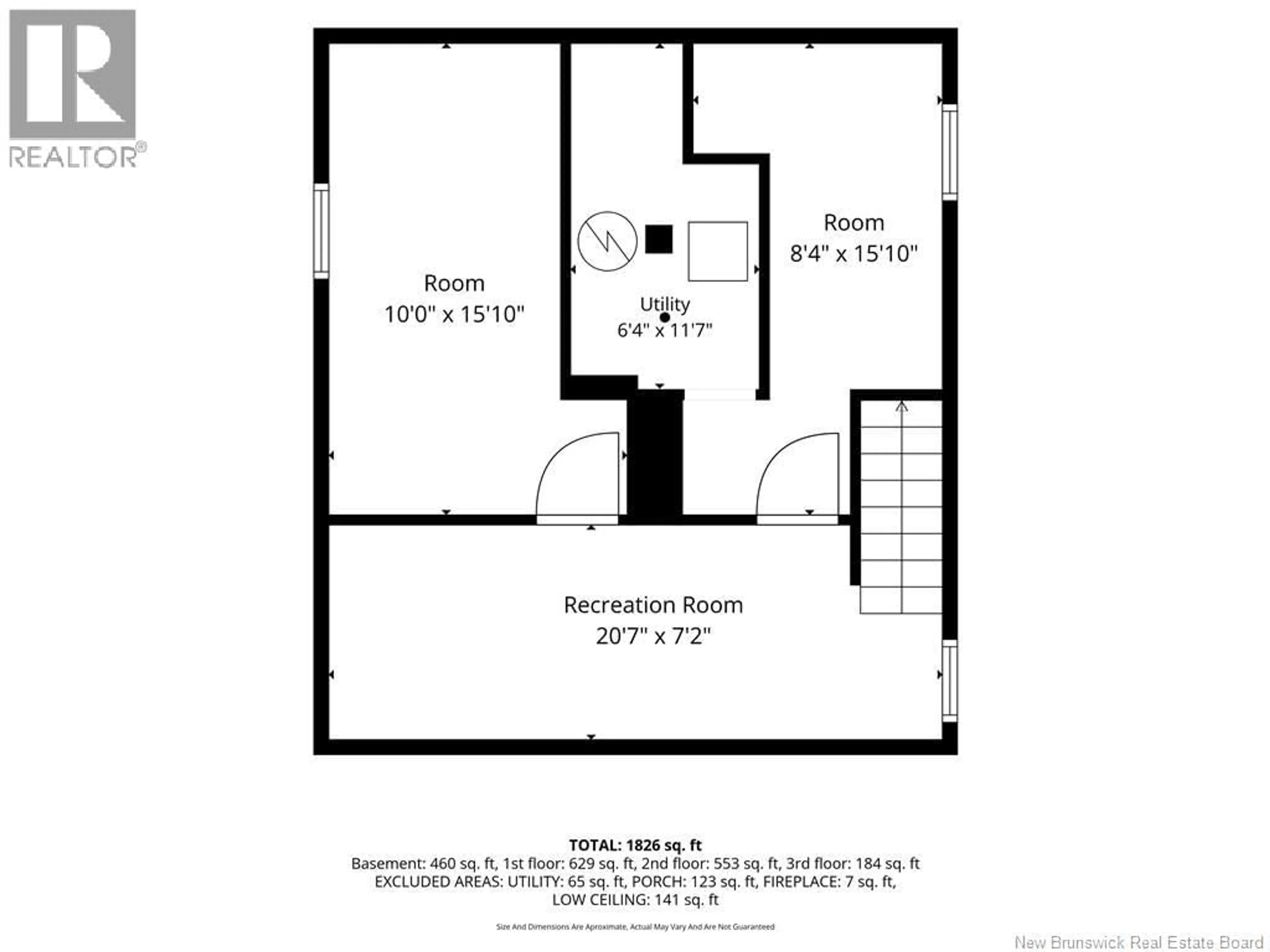 Floor plan for 16 HUMPHREY, Moncton New Brunswick E1C6N9