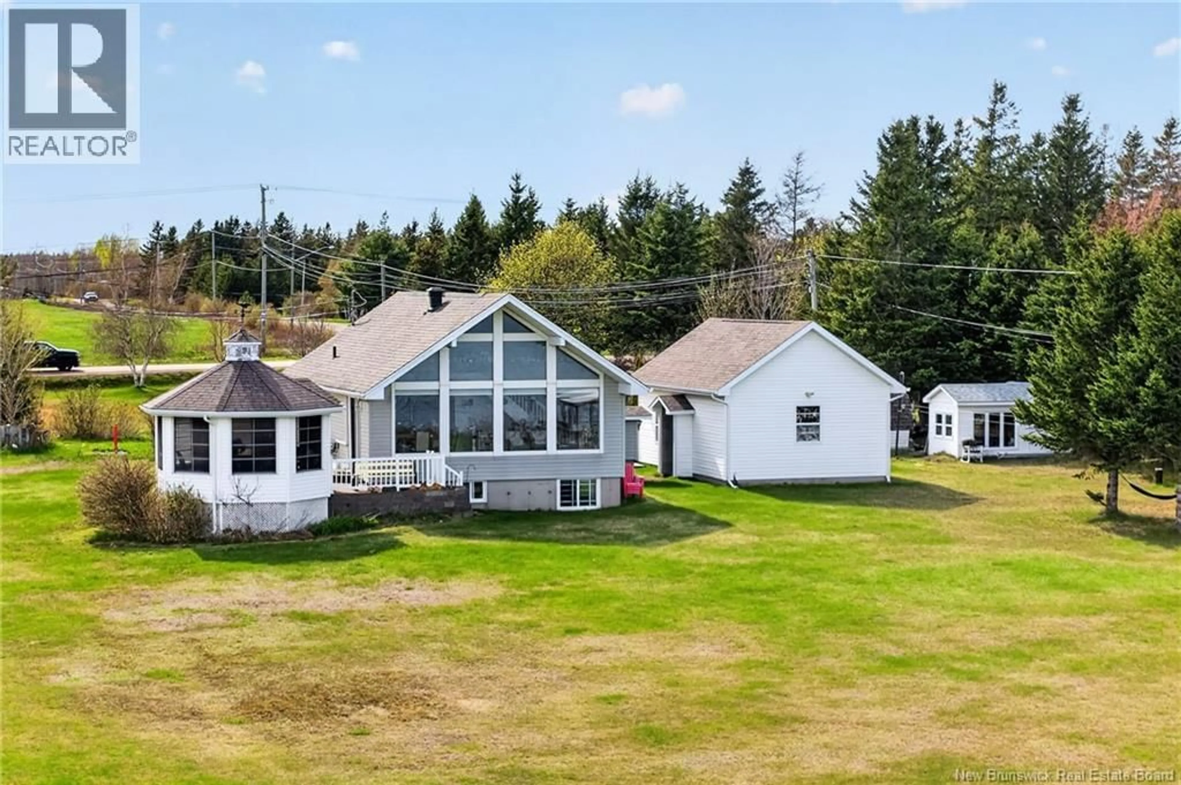 A pic from outside/outdoor area/front of a property/back of a property/a pic from drone, water/lake/river/ocean view for 2402 ROUTE 530, Grande-Digue New Brunswick E4R5M6
