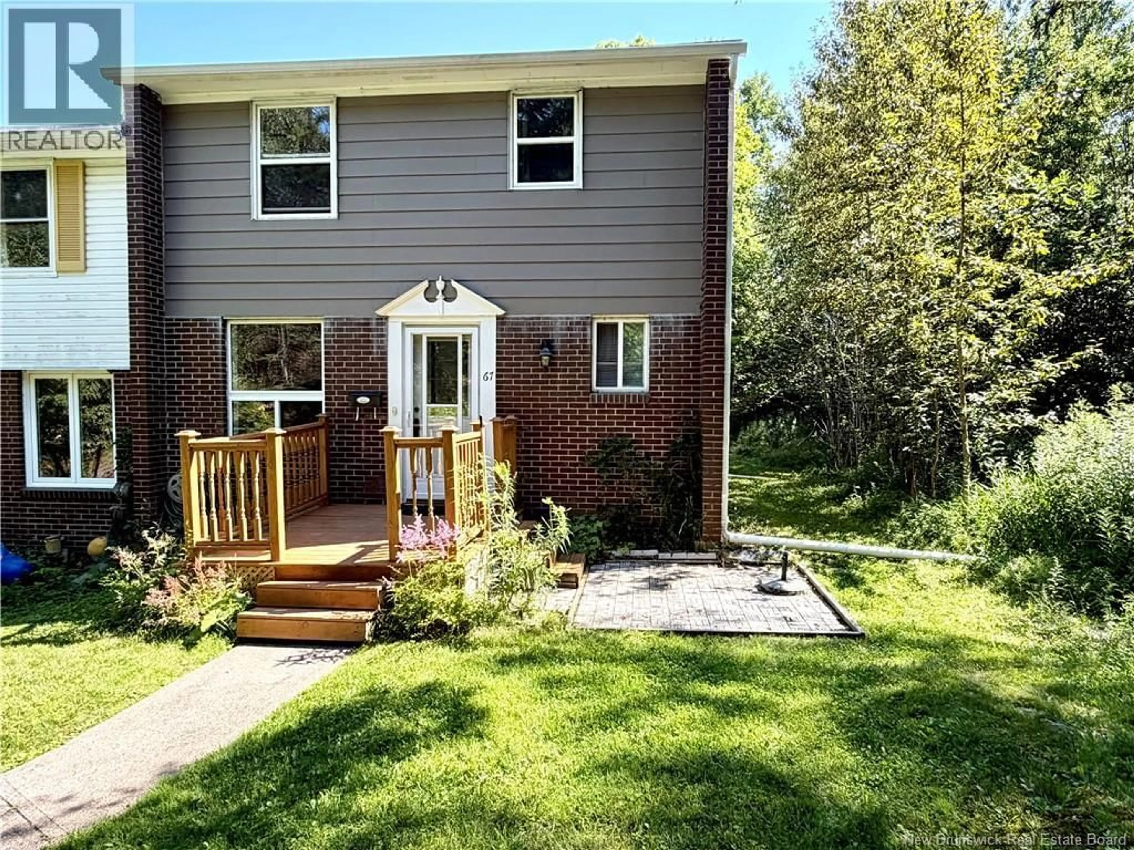 Home with brick exterior material, street for 67 CANDLEWOOD LANE, Saint John New Brunswick E2K1Z5