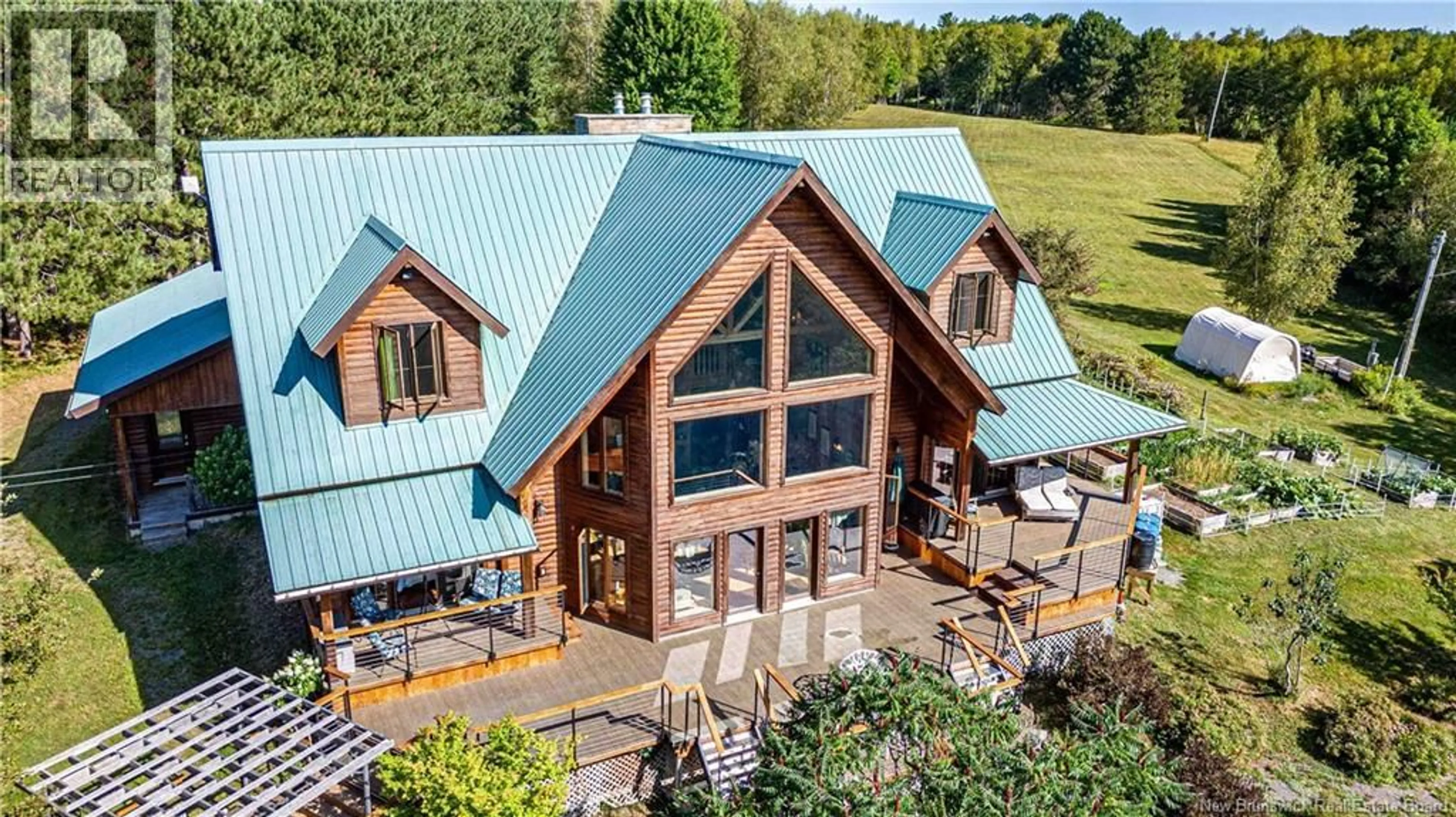 A pic from outside/outdoor area/front of a property/back of a property/a pic from drone, mountain view for 30 LEE LANE, Lower Queensbury New Brunswick E6L1C8