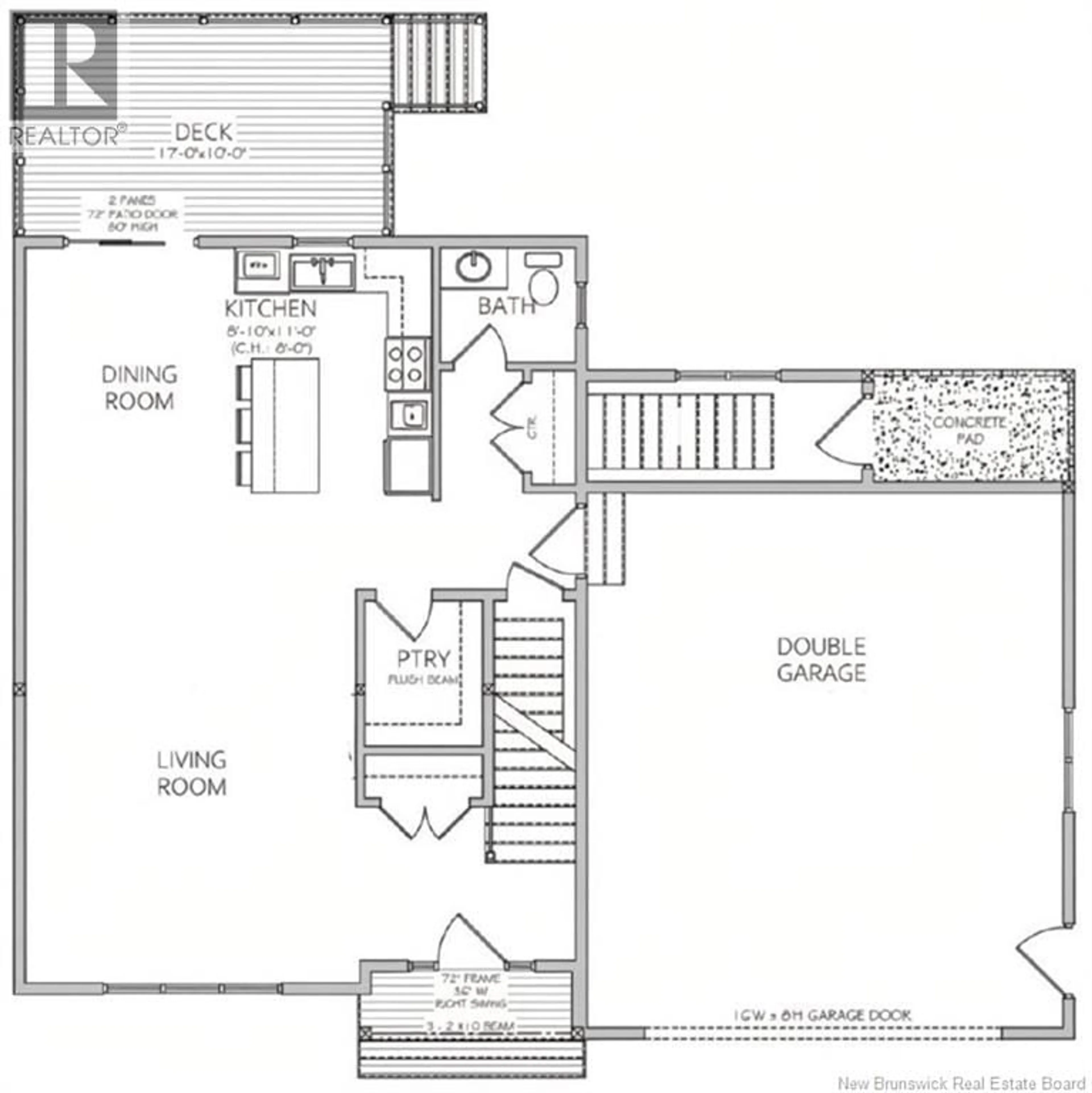 Floor plan for 58 ALBION, Moncton New Brunswick E1G5X1